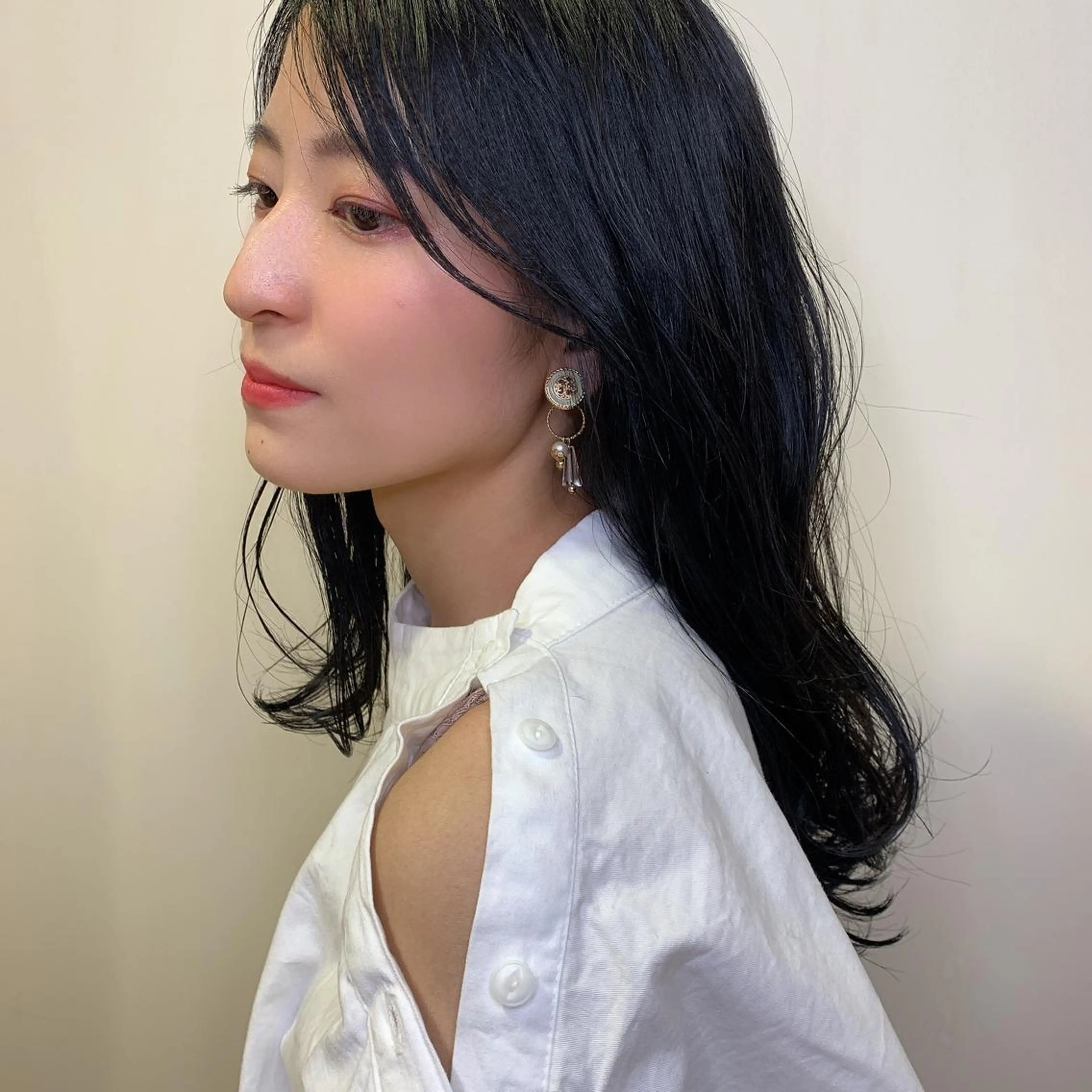 ミディアム カラー 久保 明日香のヘアスタイル