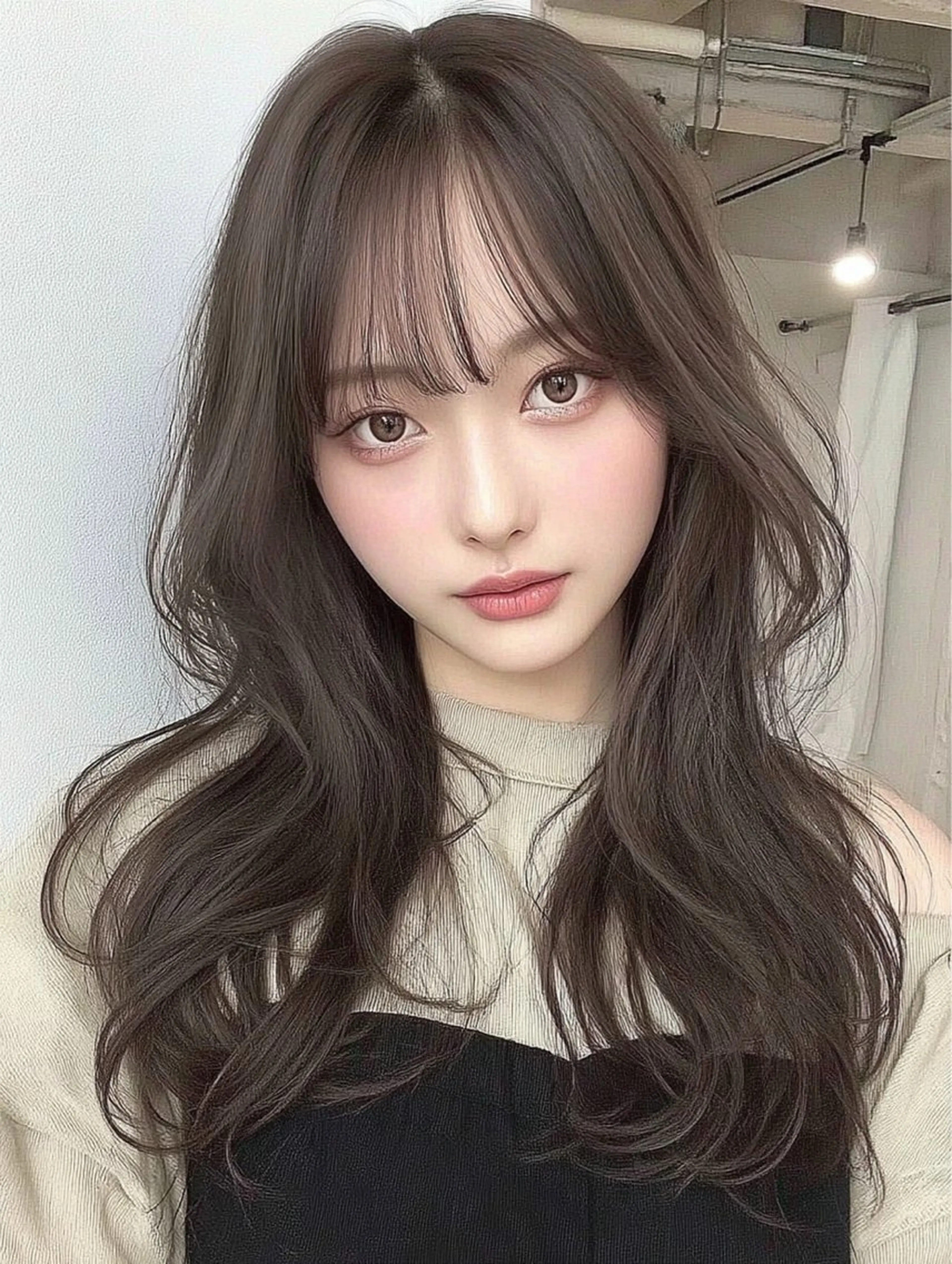 ロング カラー カット ヘアカラー トリートメント 上品韓国ヘア レイヤー/ayaのヘアスタイル