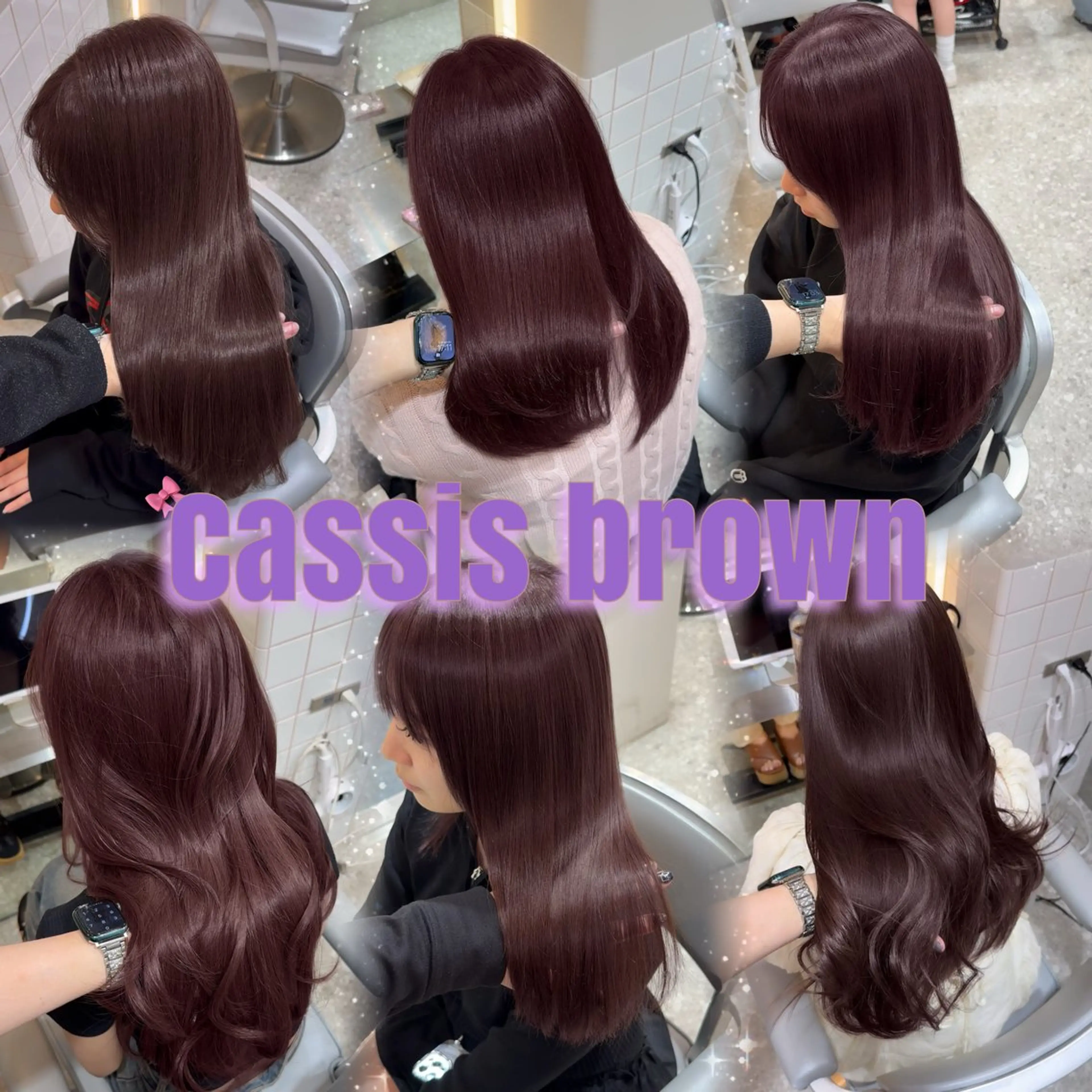 ロング カラー ブリーチ ダブルカラー ラベンダーカラー ブリーチなしカラー ピンクカラー カット ヘアカラー トリートメント ヘッドスパ 髪質改善/韓国ヘア レイヤー/新宿/ロミのヘアスタイル