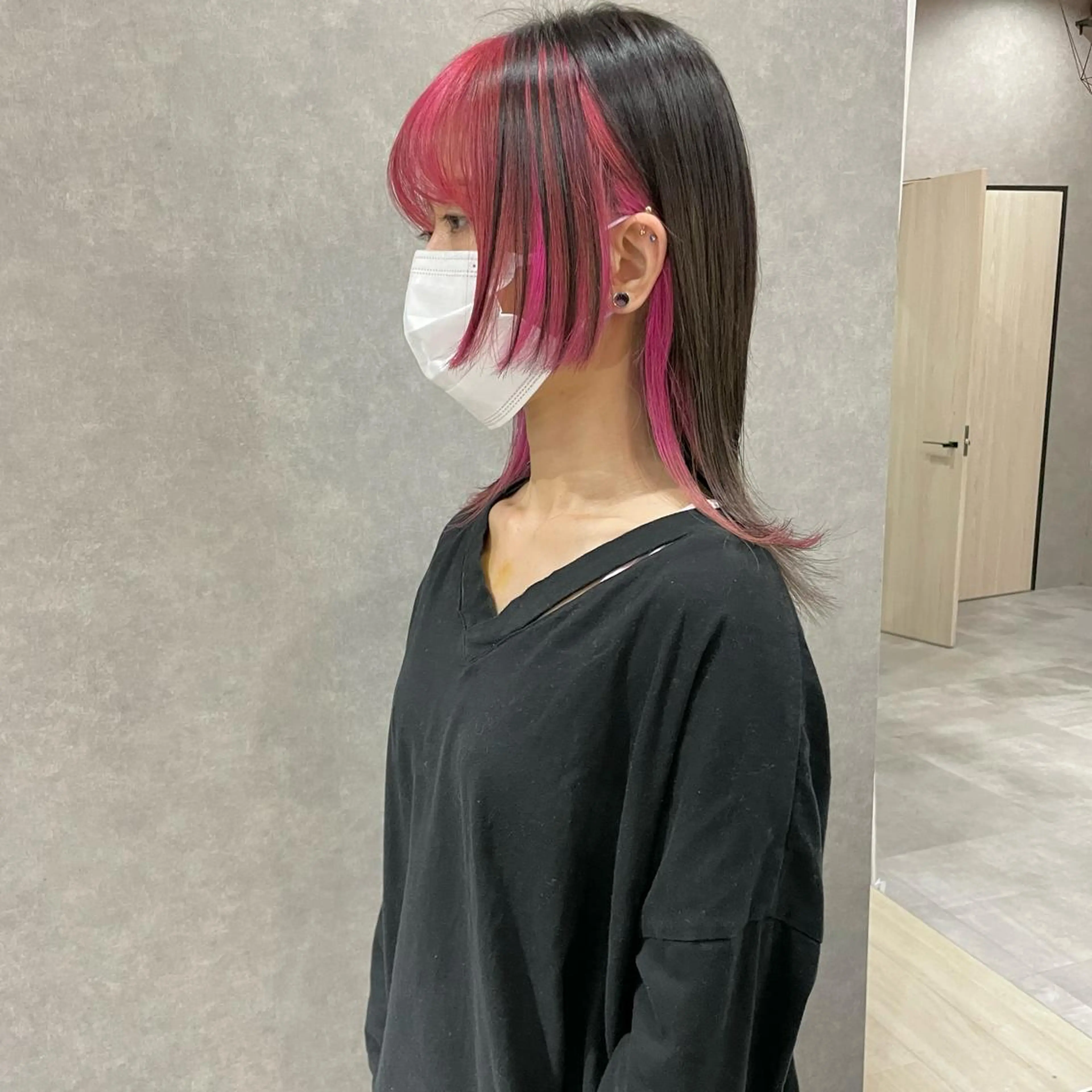 ミディアム カラー はちすか るかのヘアスタイル