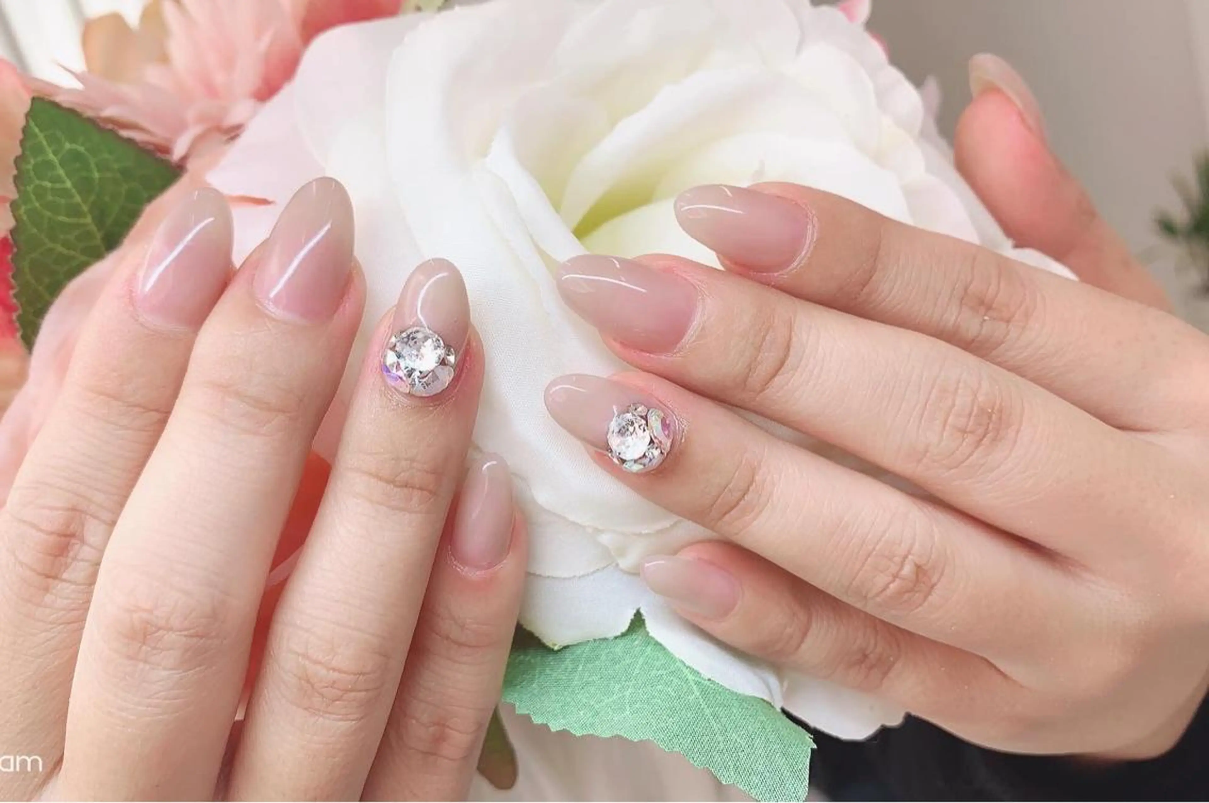 ネイル ジェルネイル グラデーション オフィスネイル ピンク ピンクベージュ Lilas Nailのネイルデザイン