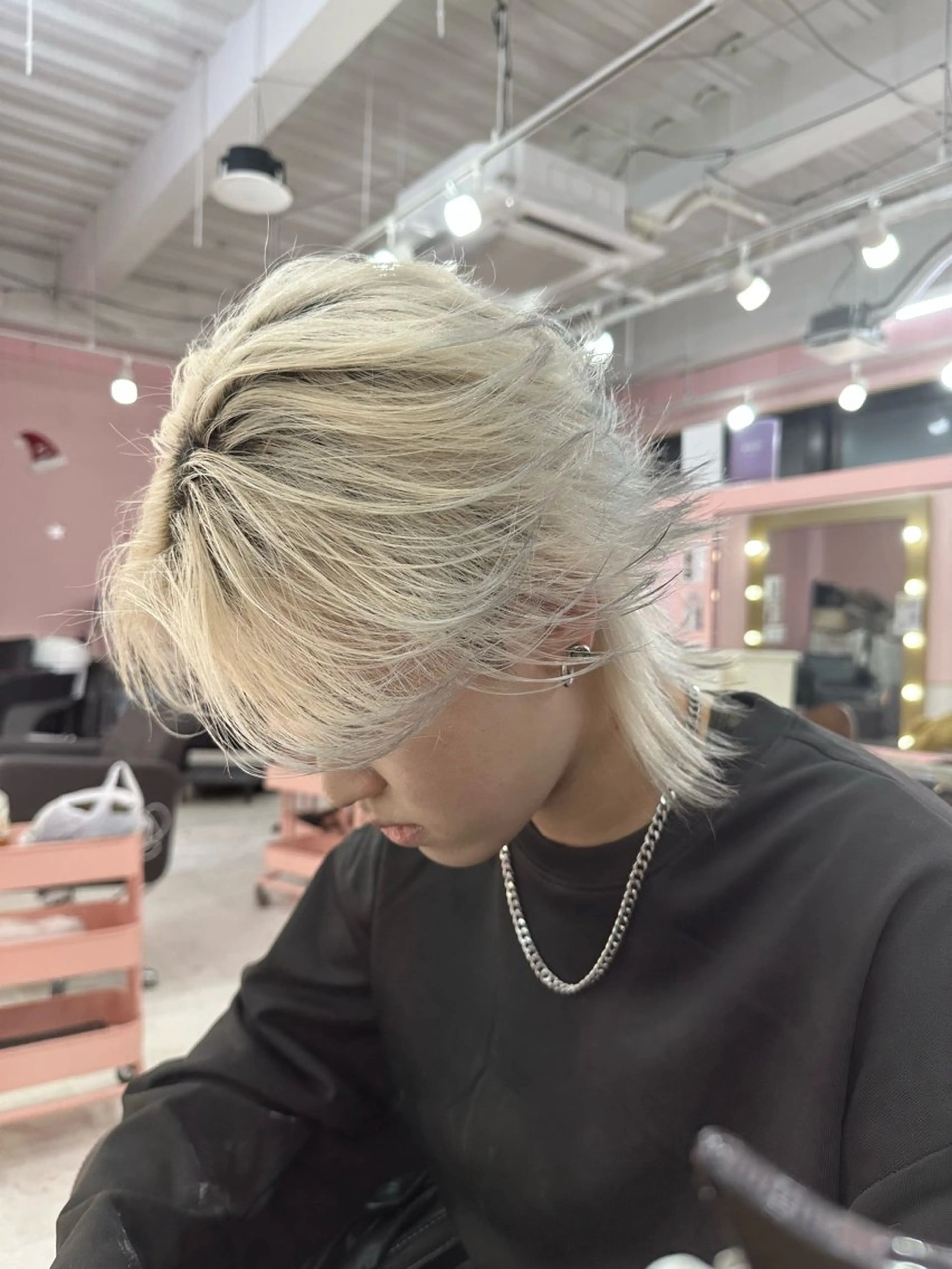 メンズ カット ニュアンス/フェザー /ウルフ/伶馬のヘアスタイル