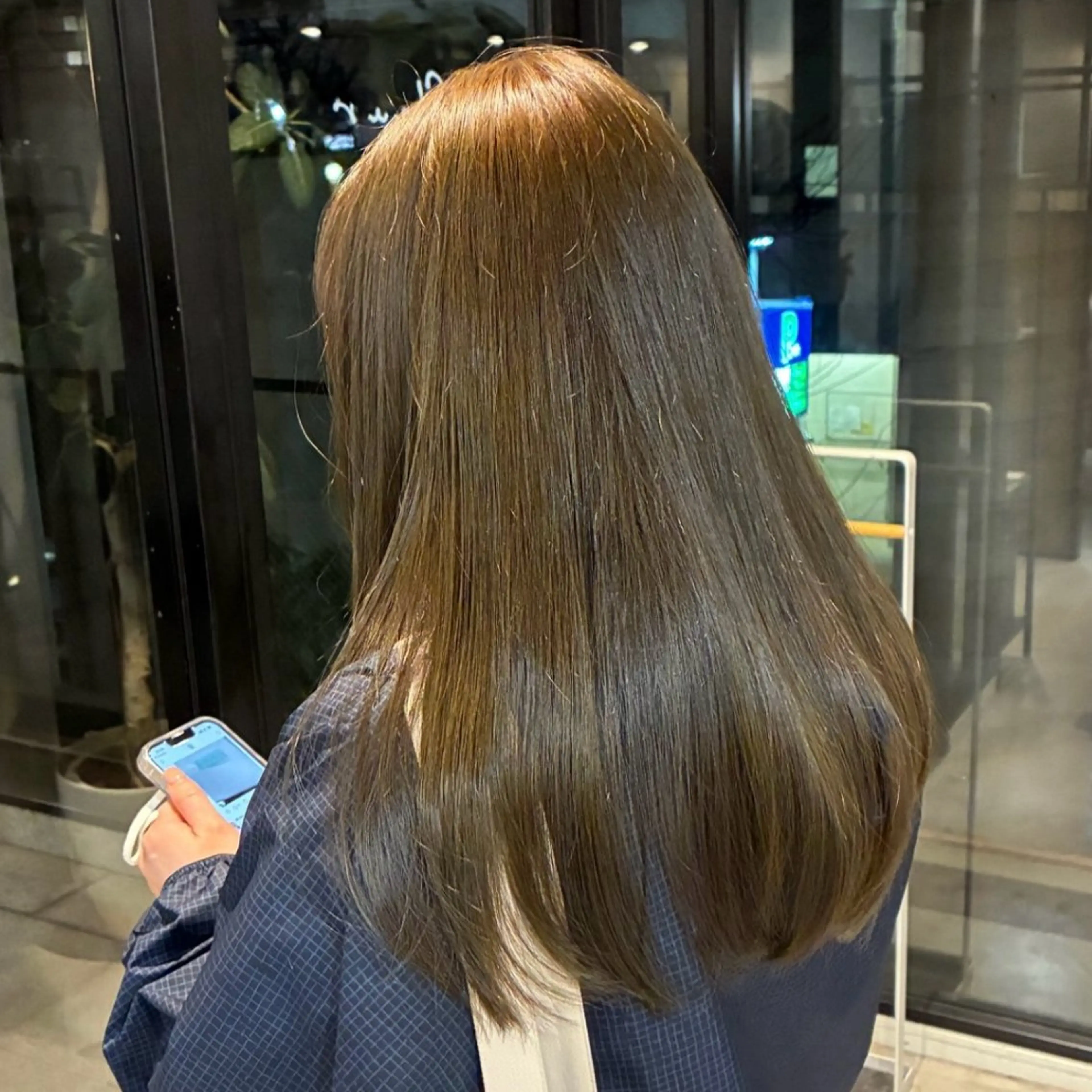 🎀ミニモ学割🎀ケアカラー＋プラチナトリートメント（ブリーチなし）4月限定🌸🤎の写真