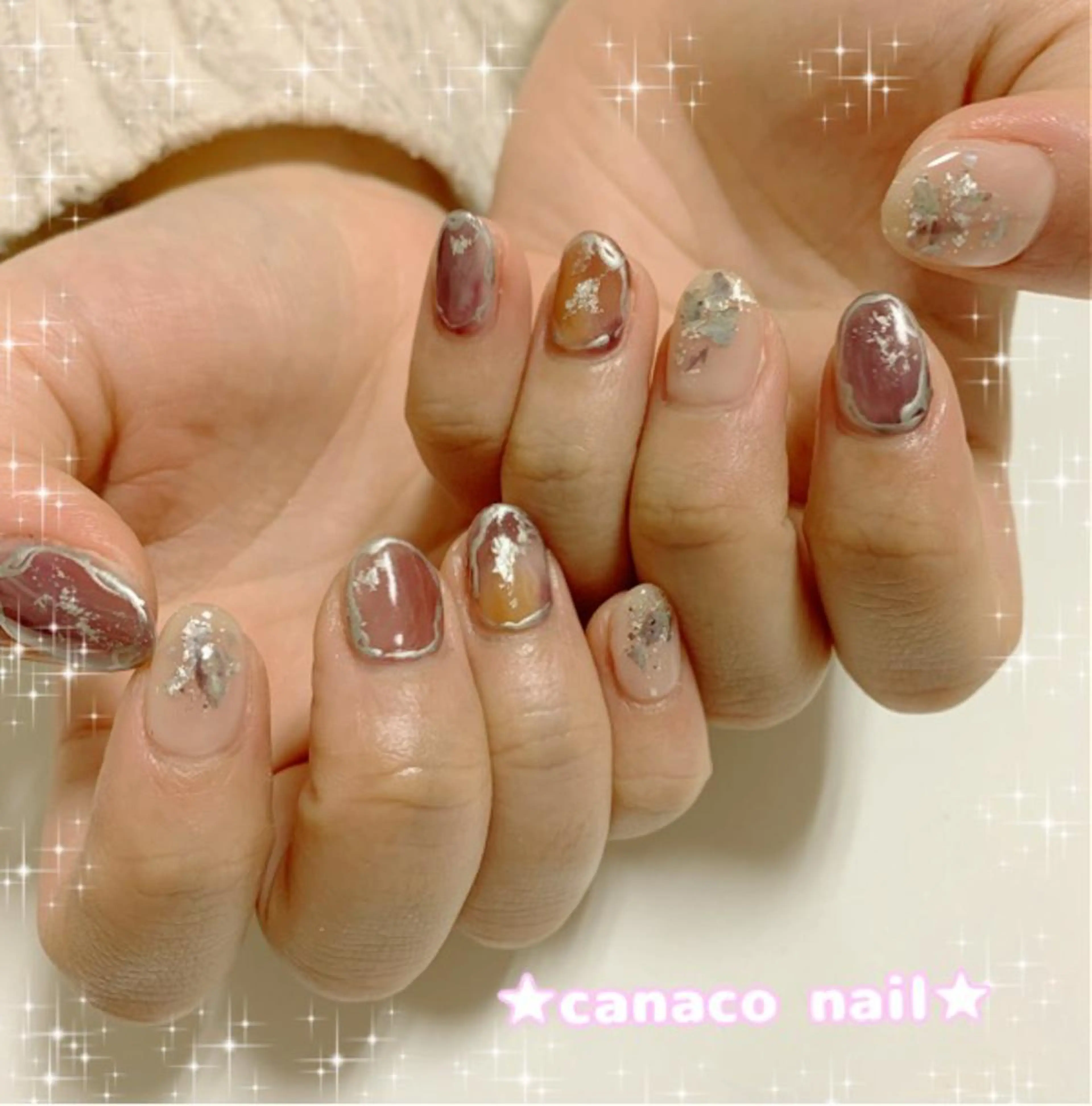 ネイル ハンドネイル ハンドケア ベテランネイル cnc  nailのネイルデザイン