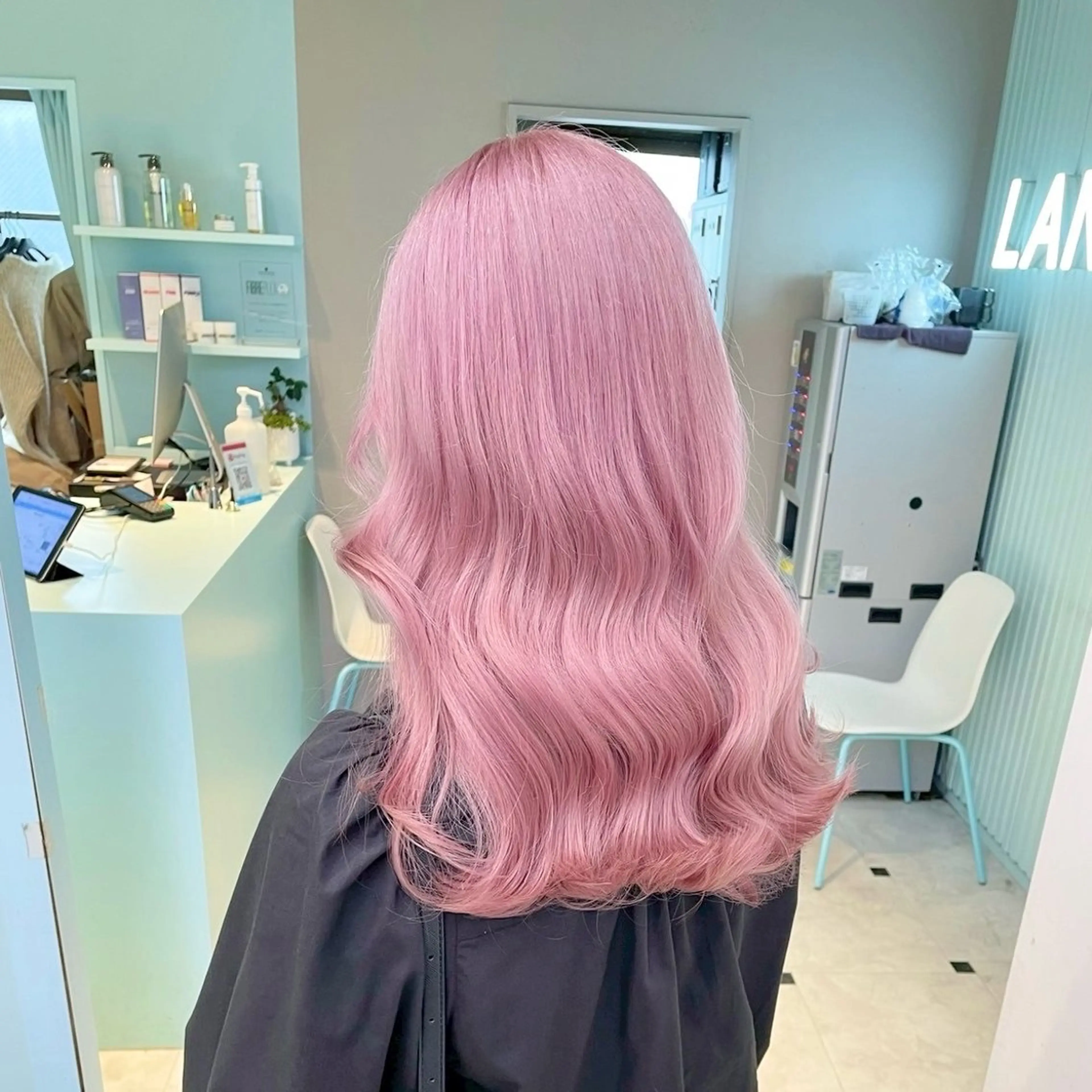 ロング カラー ハイトーン/韓国 レイヤー/るか🎀のヘアスタイル