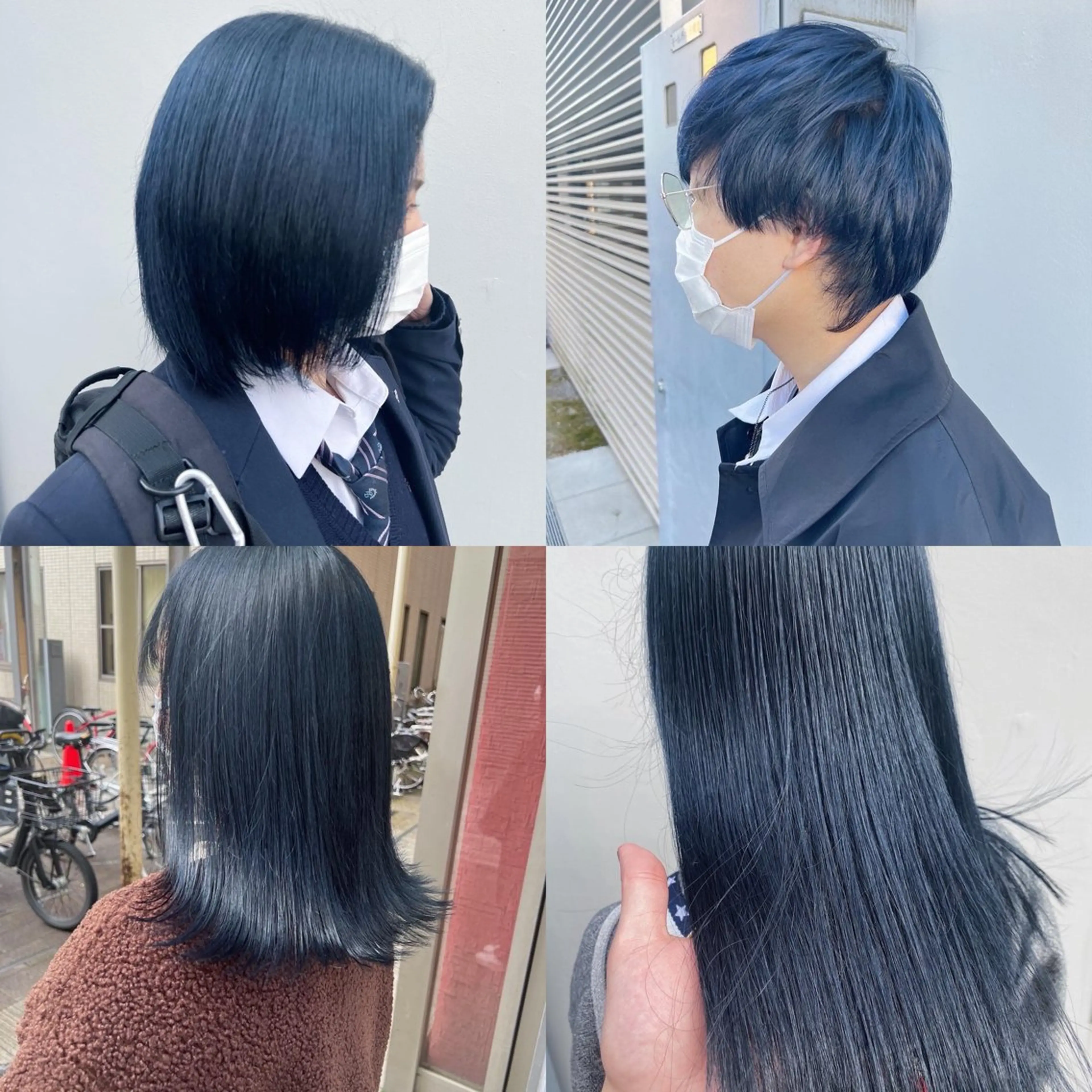 カラー ヘアカラー トリートメント 黒染めを使わない暗染 🫧佐伯　蓮のヘアスタイル