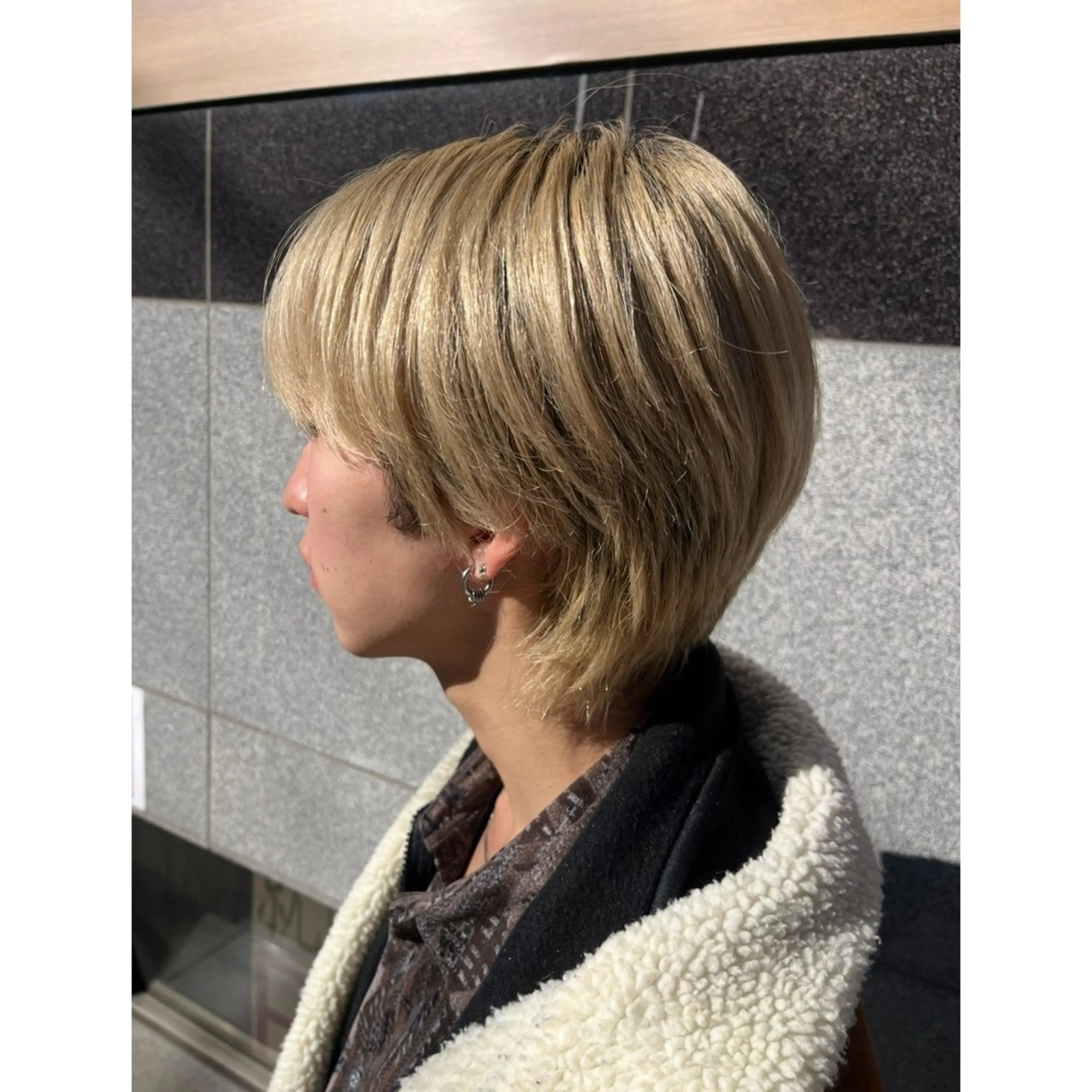 ショート カラー メンズ カット ヘアカラー ムロイ ミスズのヘアスタイル