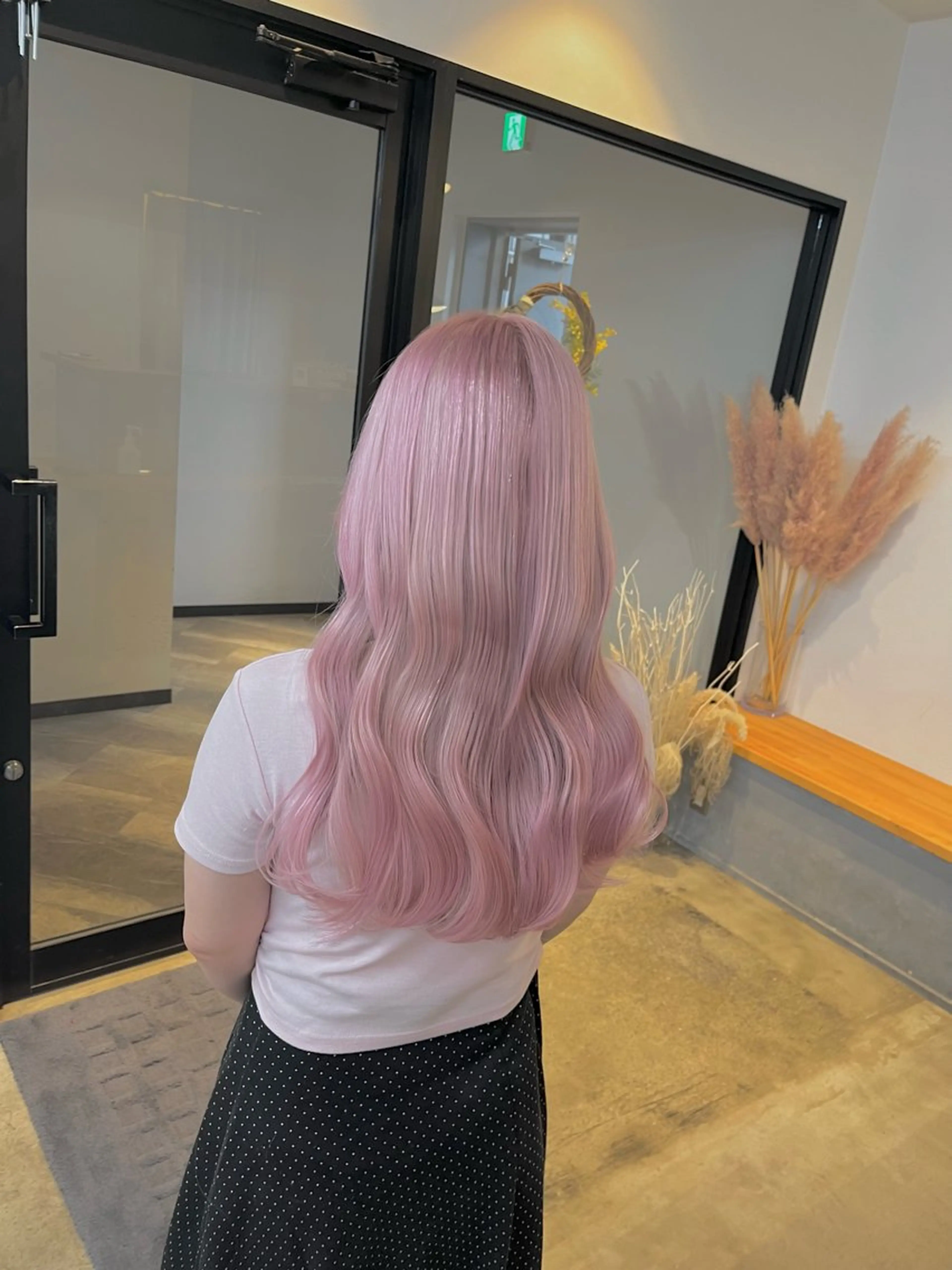 ミディアム カラー ヘアカラー ハイトーンカラ ー/小川のヘアスタイル