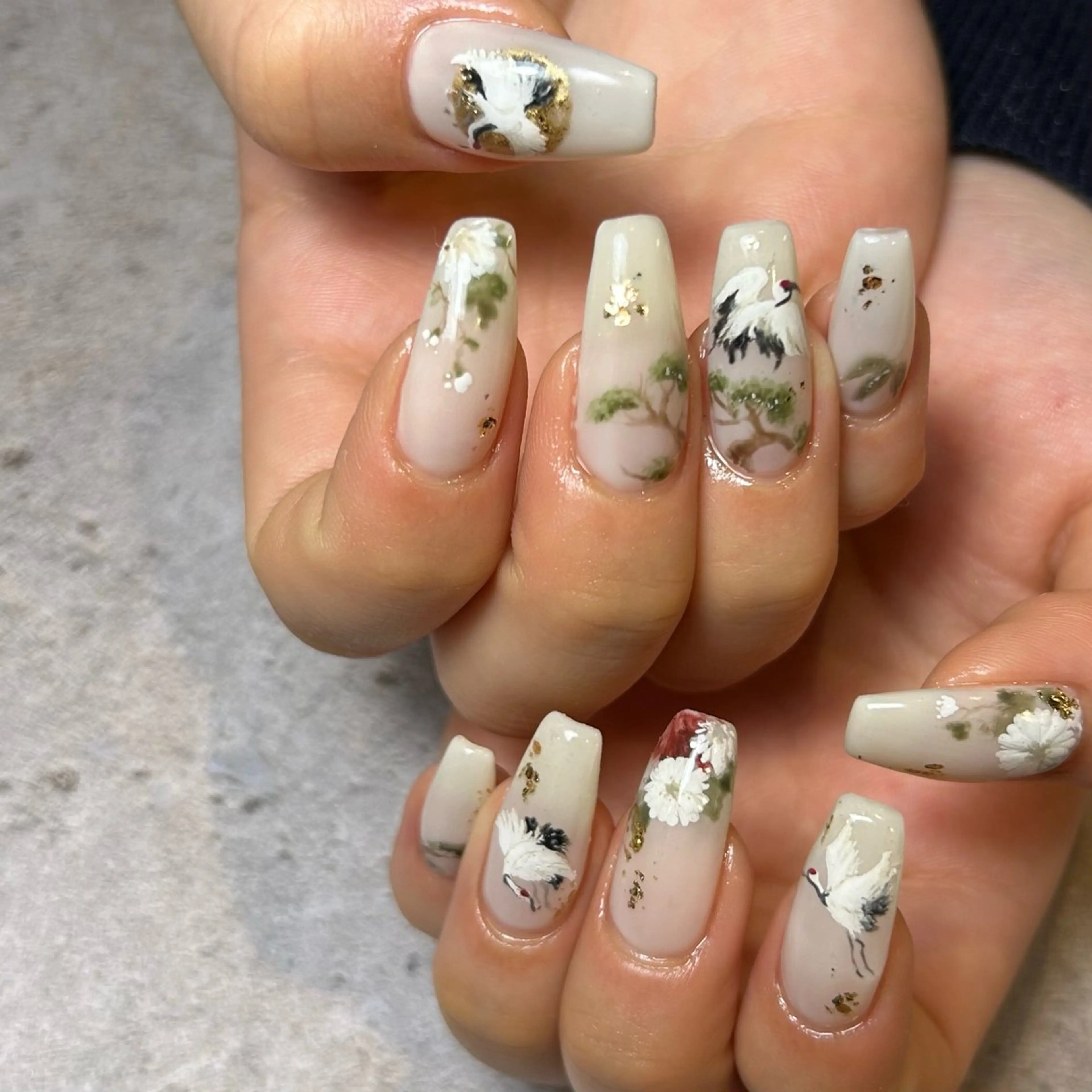 ネイル アートネイル 成人式 持ち込み Reflection marikoのネイルデザイン