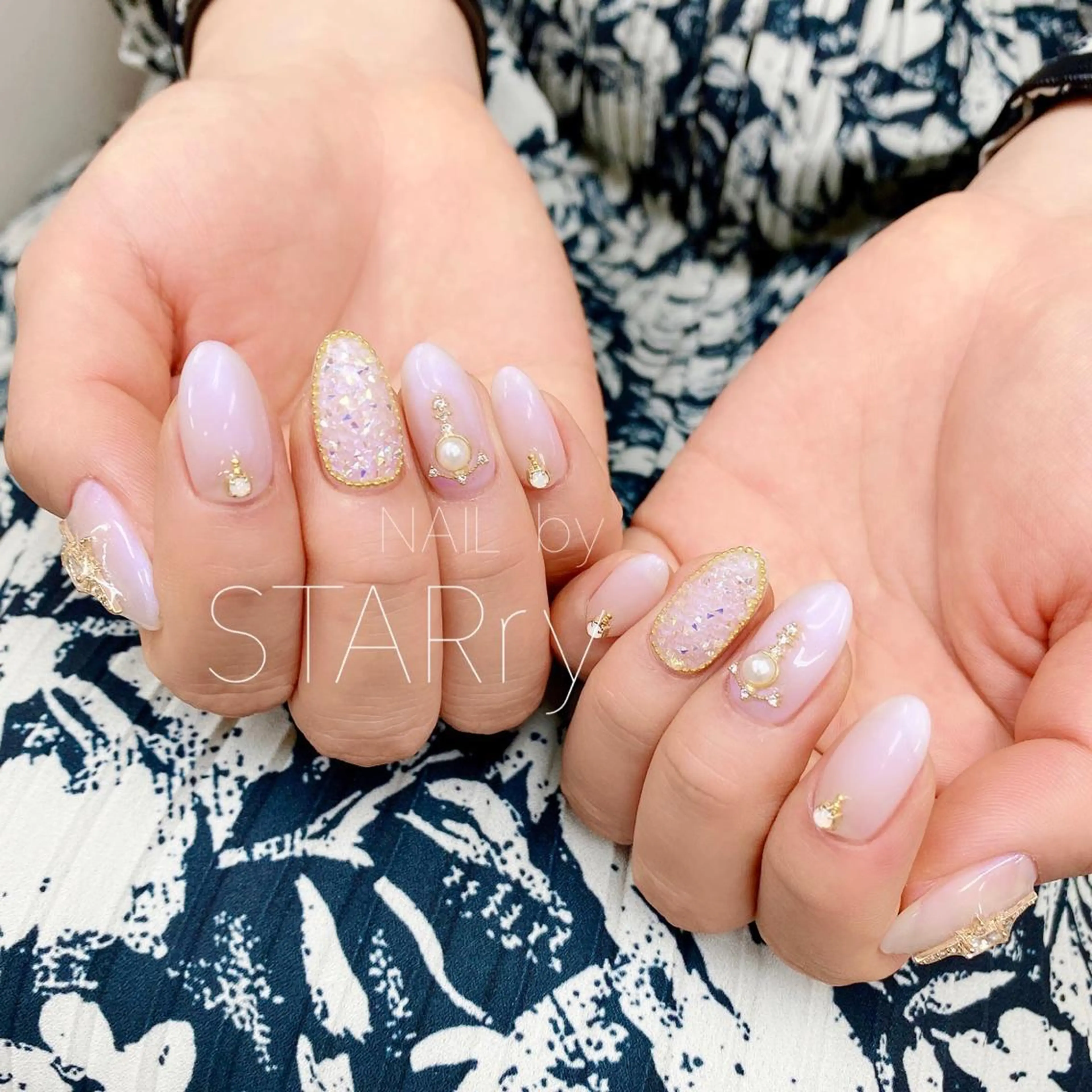 ネイル アートネイル ジェルネイル ニュアンスネイル パラジェル シンプルネイル NAIL by STARry 川口のネイルデザイン