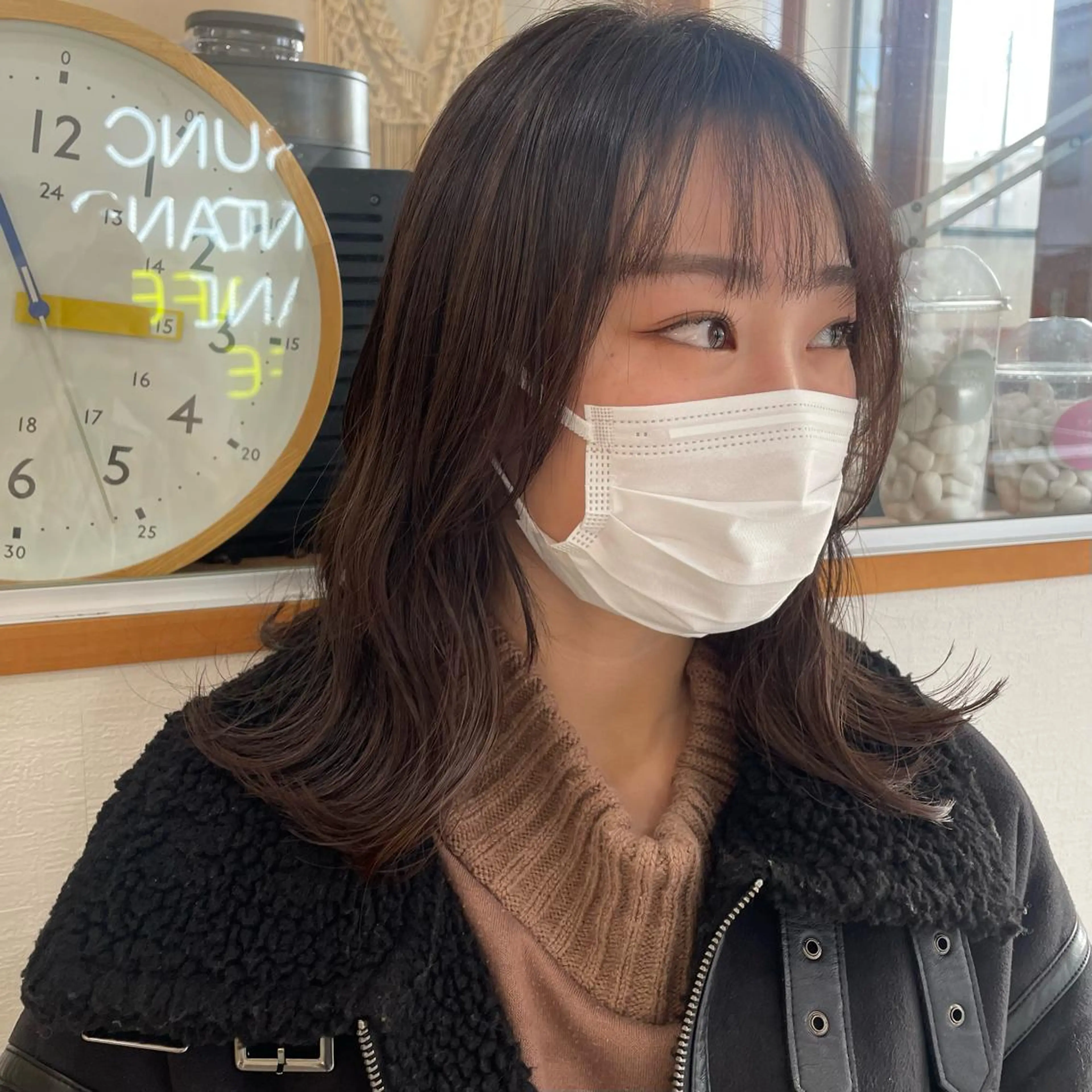 ミディアム SUNC/🤎 オオクマ　カナエ🤎のヘアスタイル