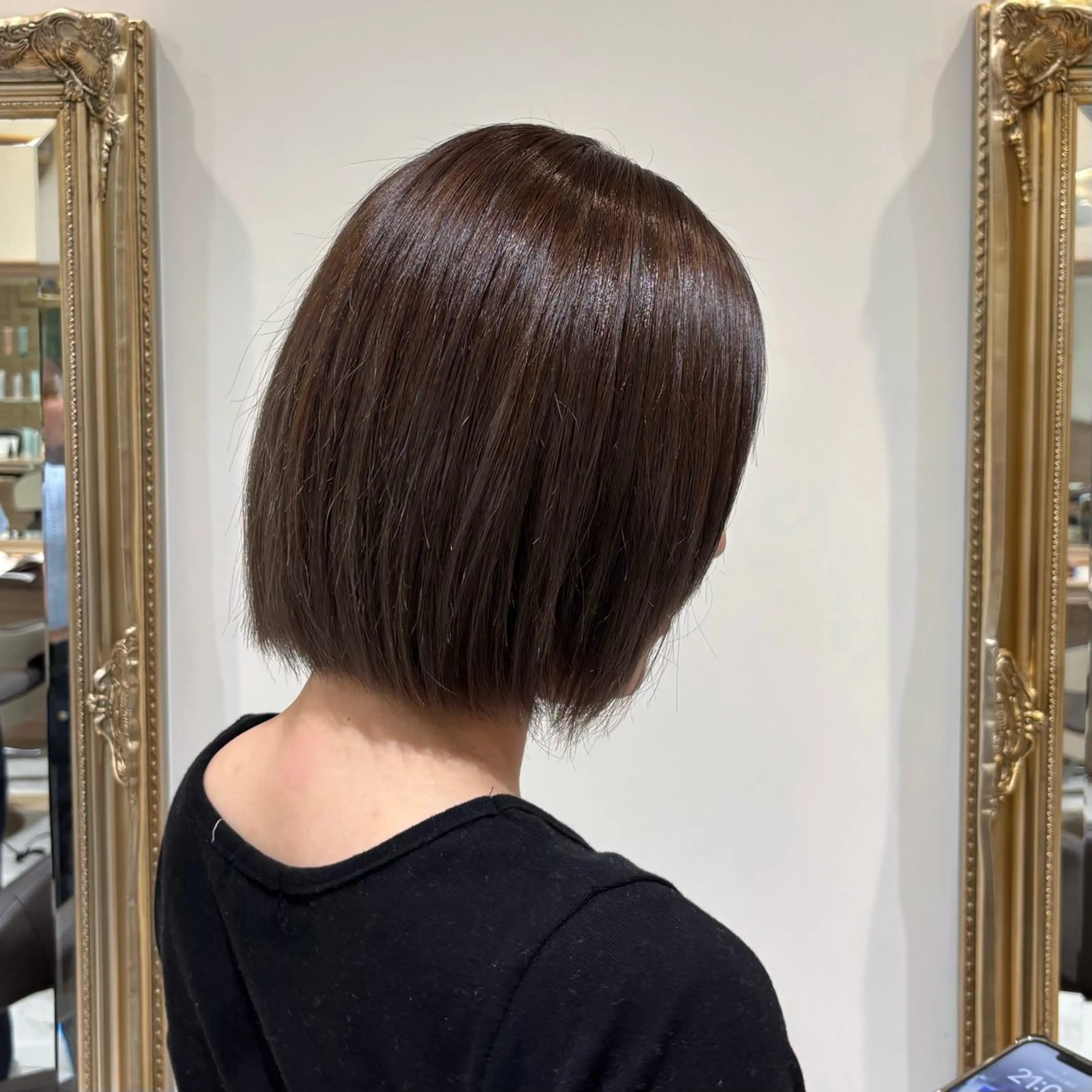 ブリーチなし透明感ワンカラー🩵の写真