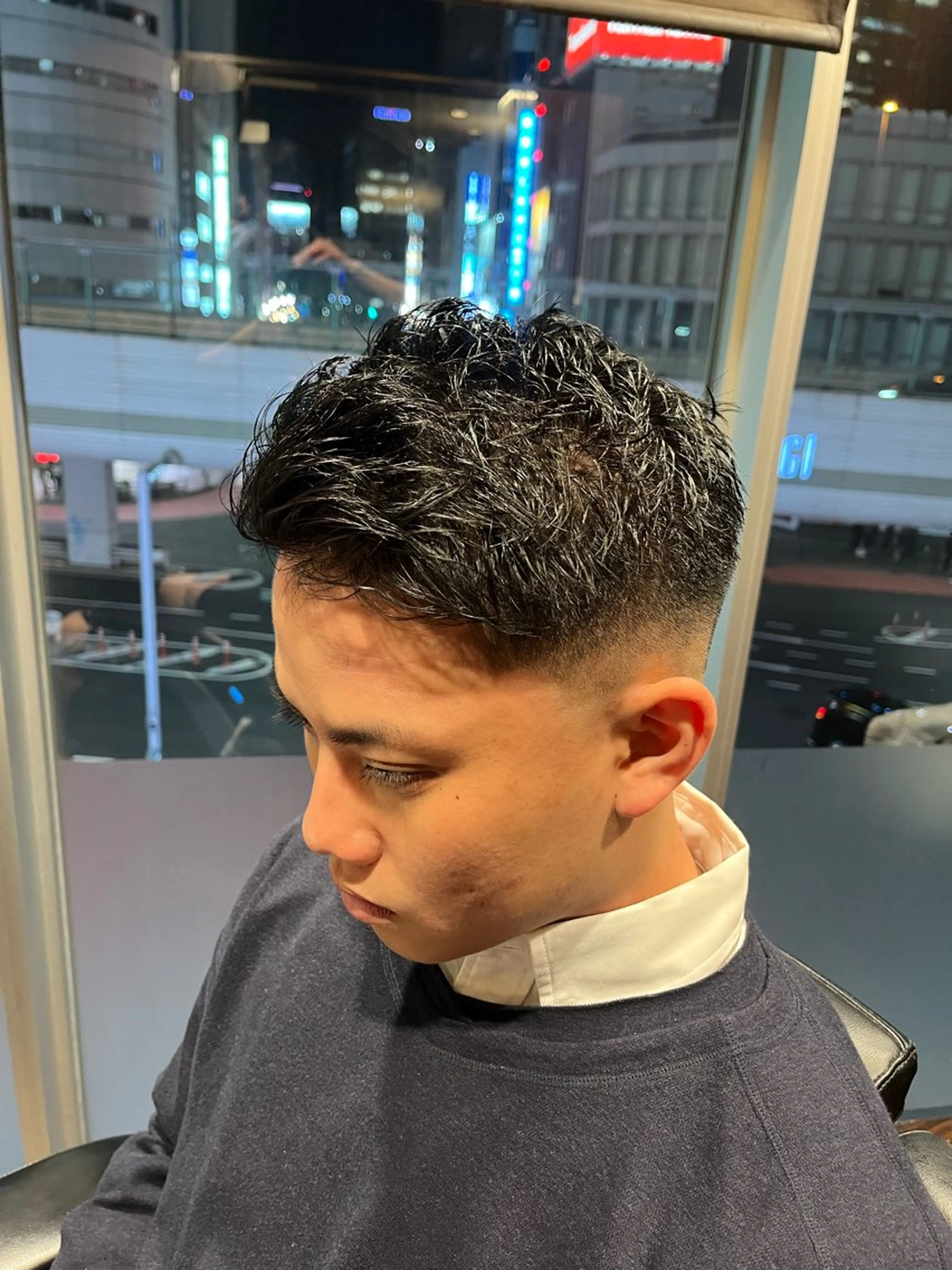 ショート メンズ フェードカット 宮崎 陽樹のヘアスタイル