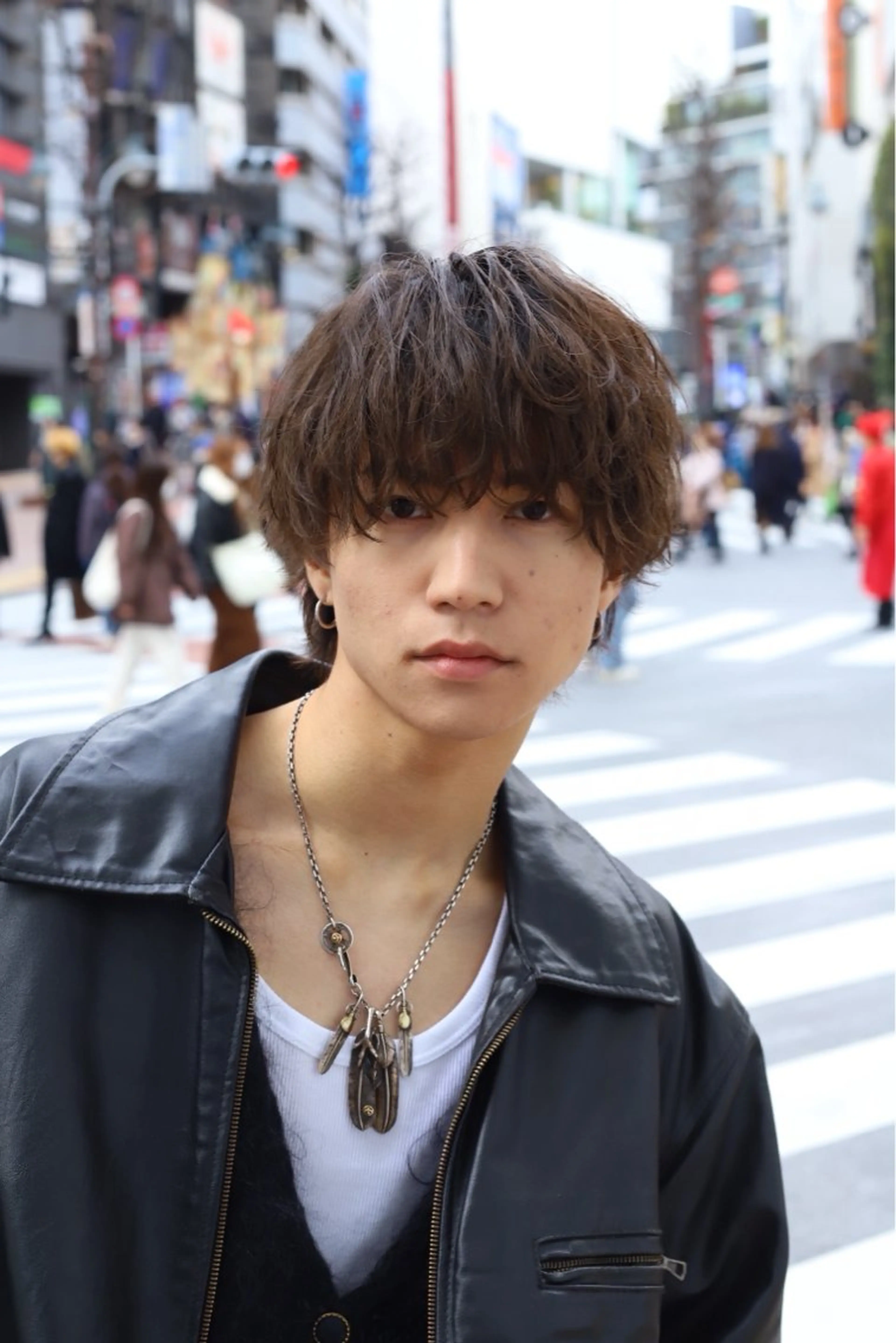 メンズ センターパート マッシュ メンズパーマ 刈り上げ 波巻きパーマ カット パーマ 渋谷/メンズパーマ 大岡拓海のヘアスタイル