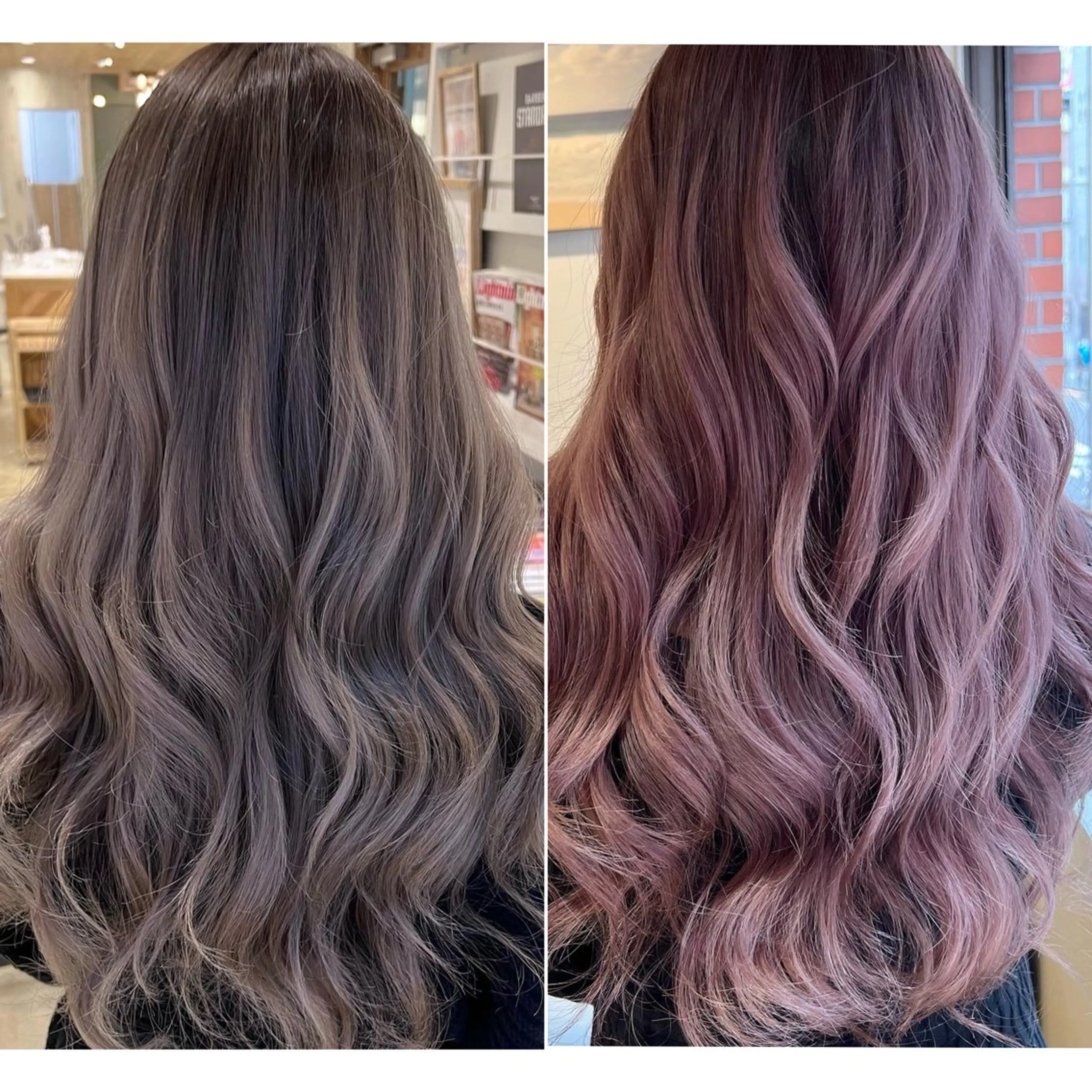 ロング カラー バレイヤージュ レイヤーカット ヘアカラー トリートメント 渋谷ハイトーン/ デザインカラー阿部のヘアスタイル