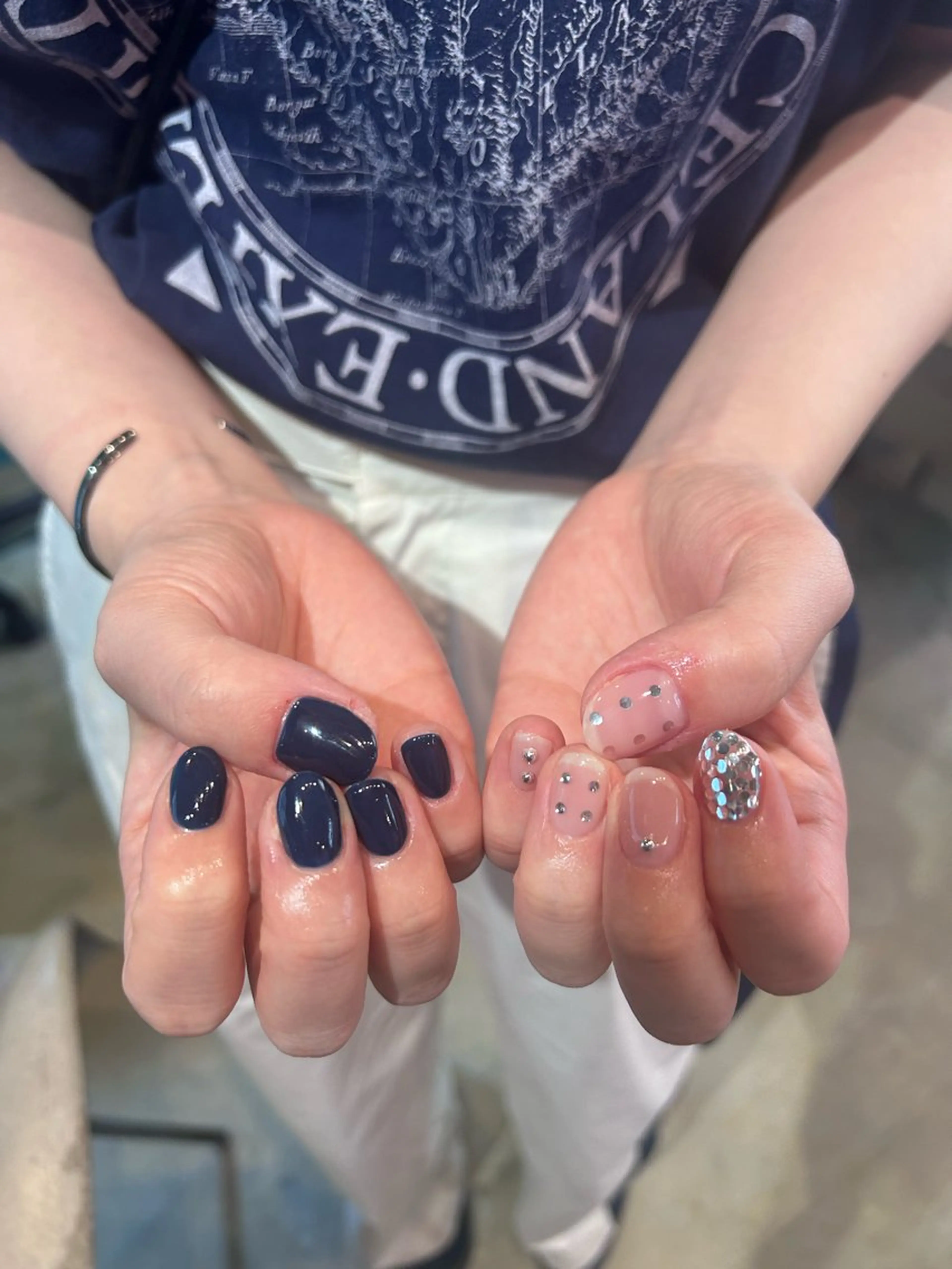 ネイル キラキラオメメ みずなのネイルデザイン