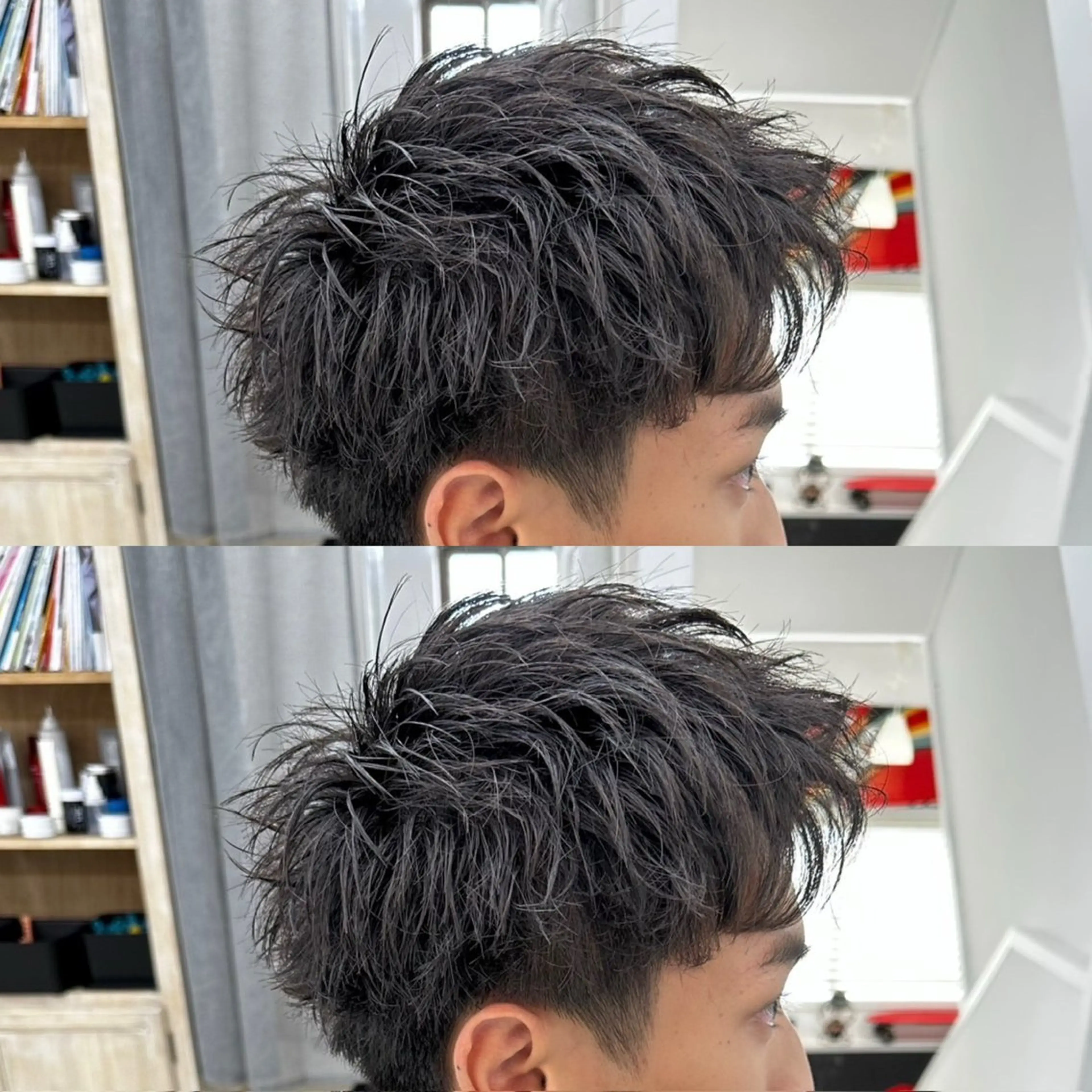 メンズカット+脱白髪染めの写真