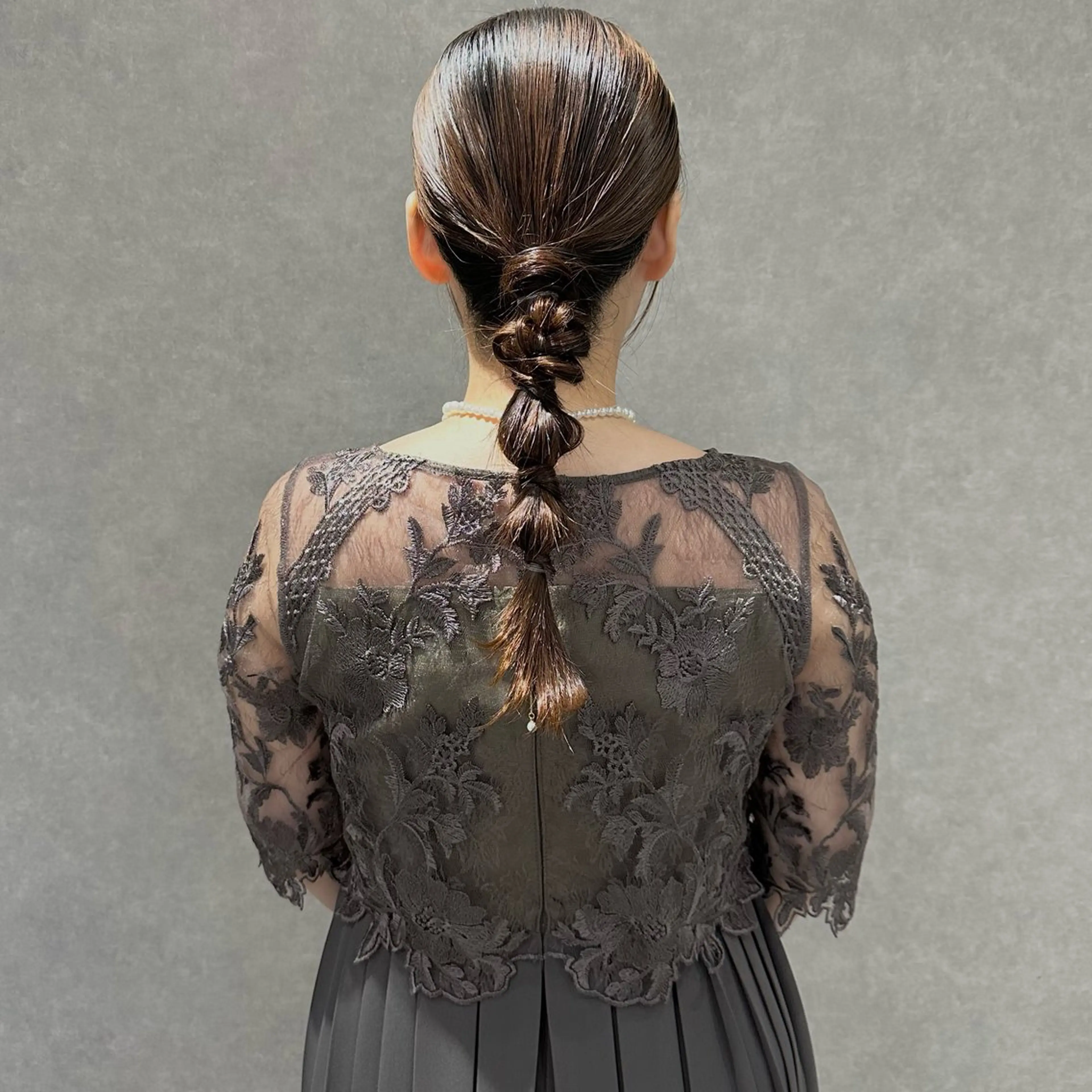 セミロング ヘアアレンジ 結婚式・ブライダル はちすか るかのヘアスタイル