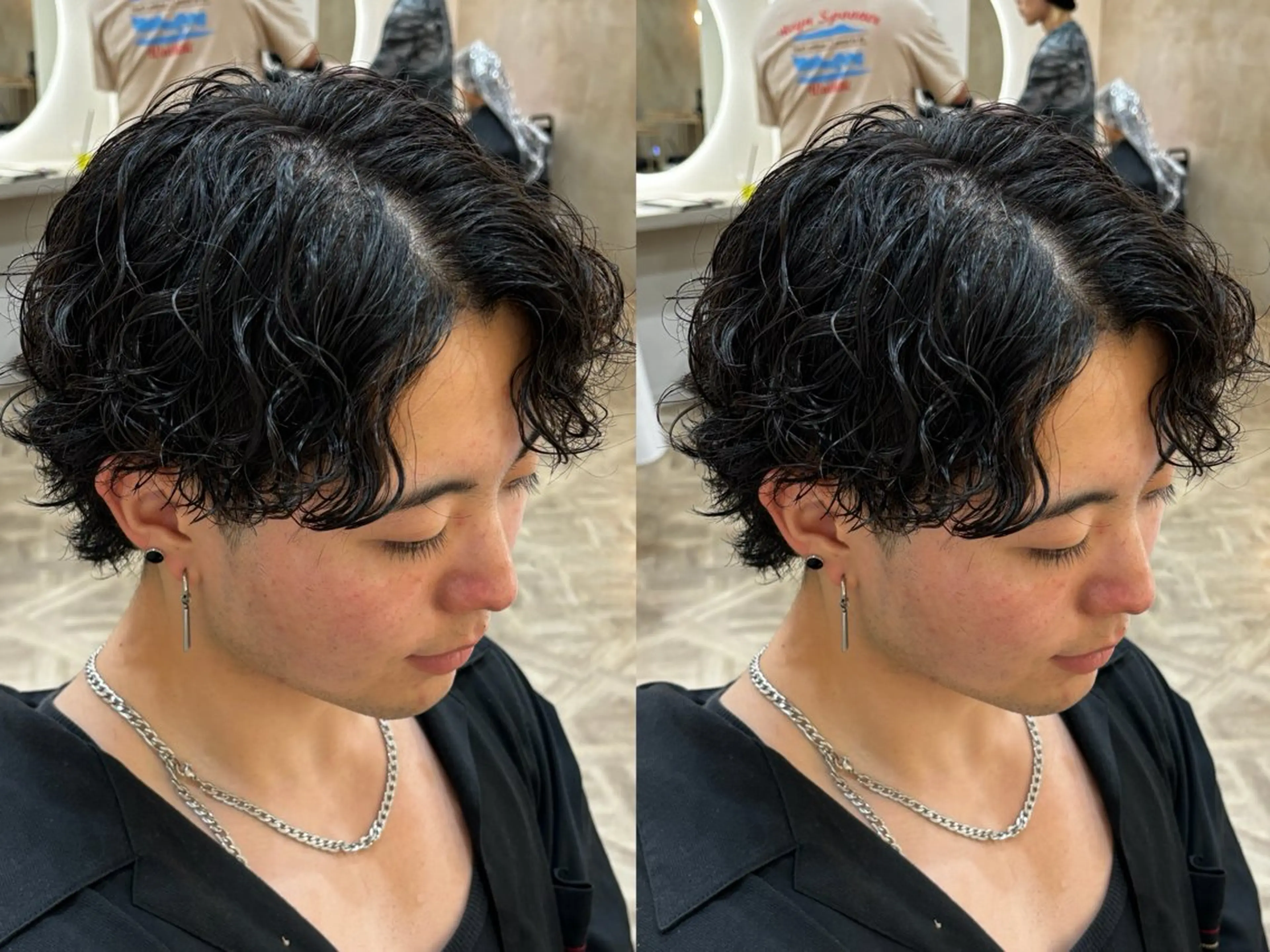 ショート パーマ メンズ メンズパーマ スパイラルパーマ カット パーマ トリートメント パーマ職人DAIKI ツイスパ/波巻きのヘアスタイル