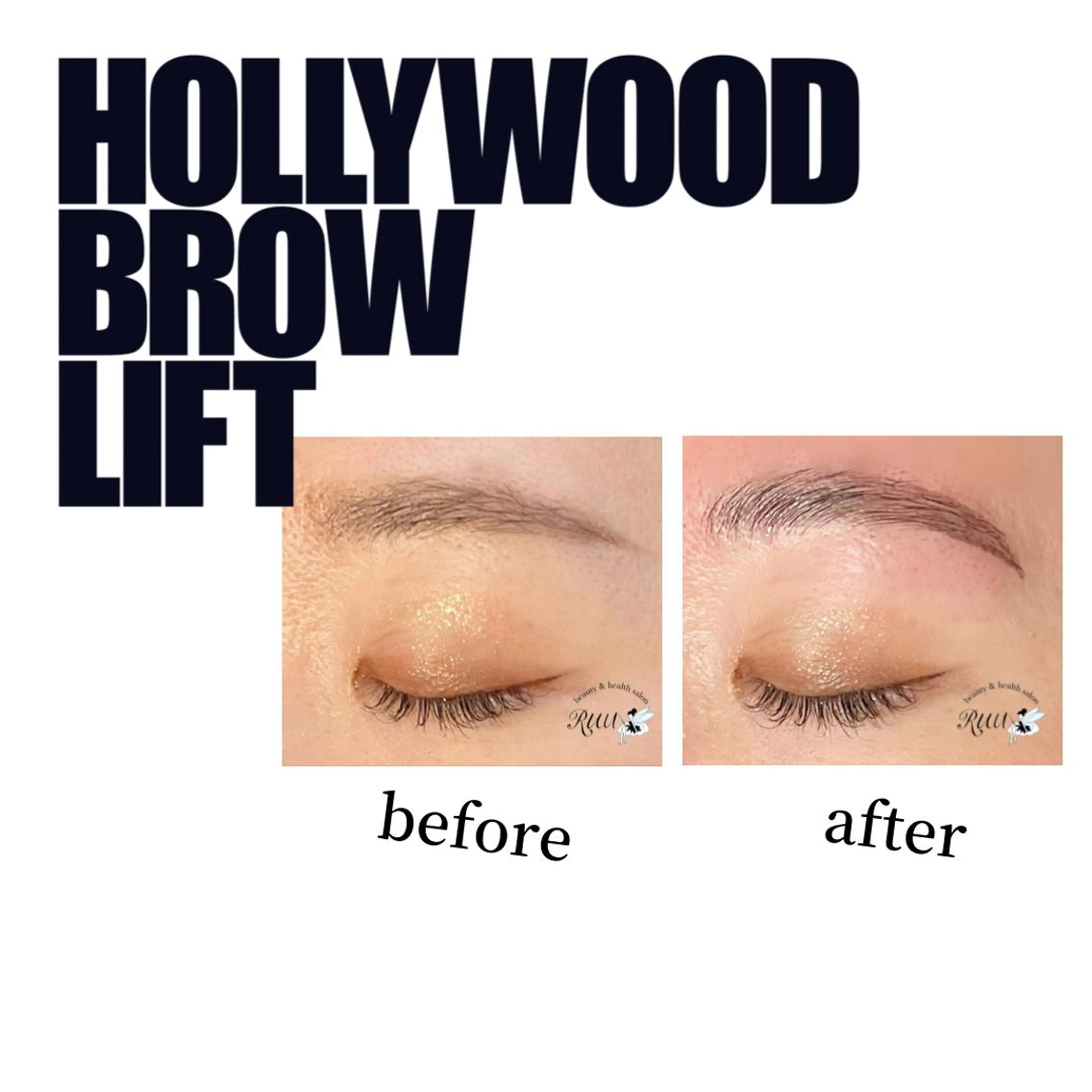 アイブロウ 眉カラー ハリウッドブロウリフト 眉毛ワックス脱毛 【頭痛、睡眠改善】 salon RUUのエステ・リラクイメージ