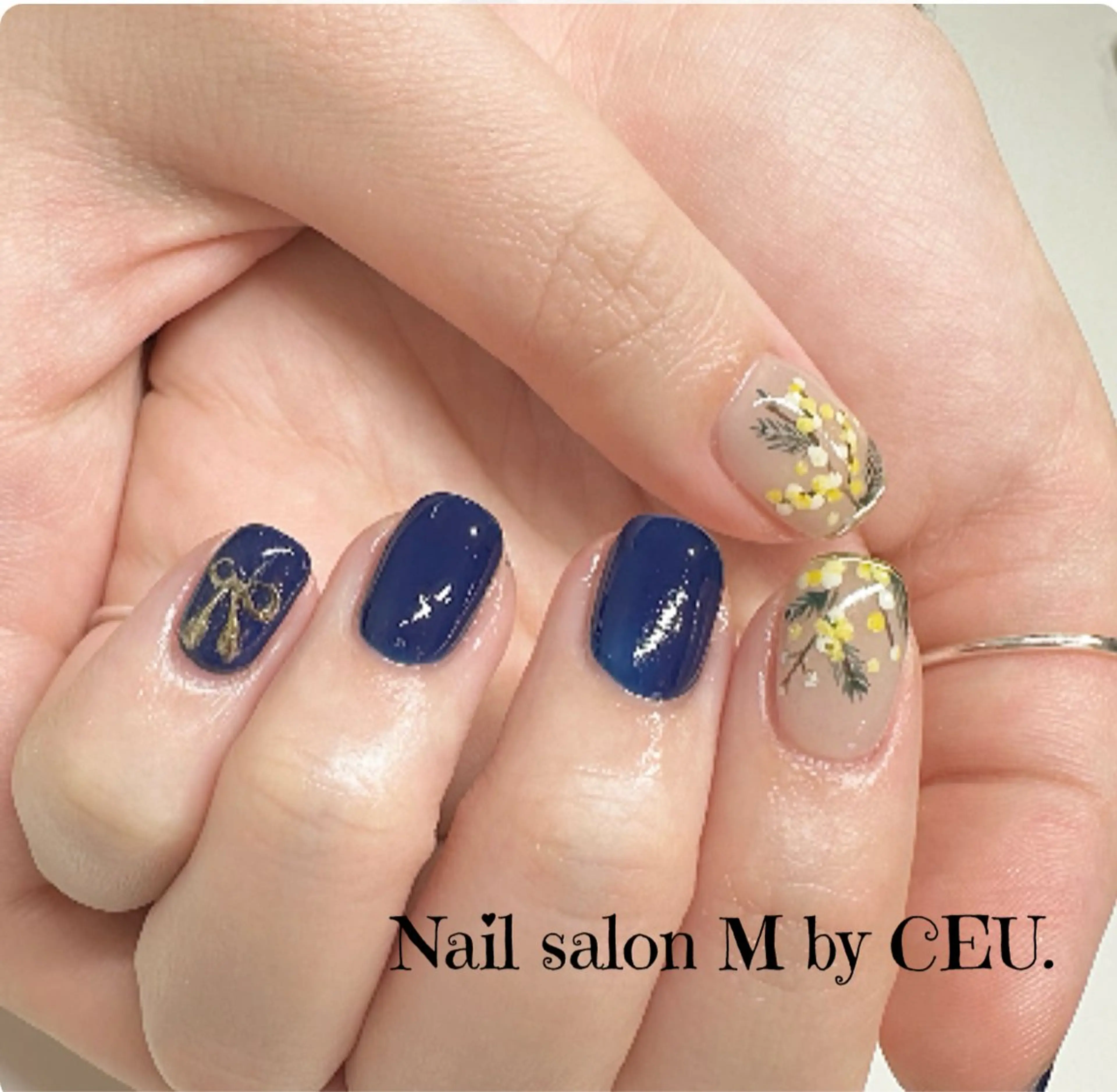 ネイル 持ち込み 春ネイル Nail salon M所属・本郷台ネイル✳︎大人 女性隠れ家サロンのネイルデザイン