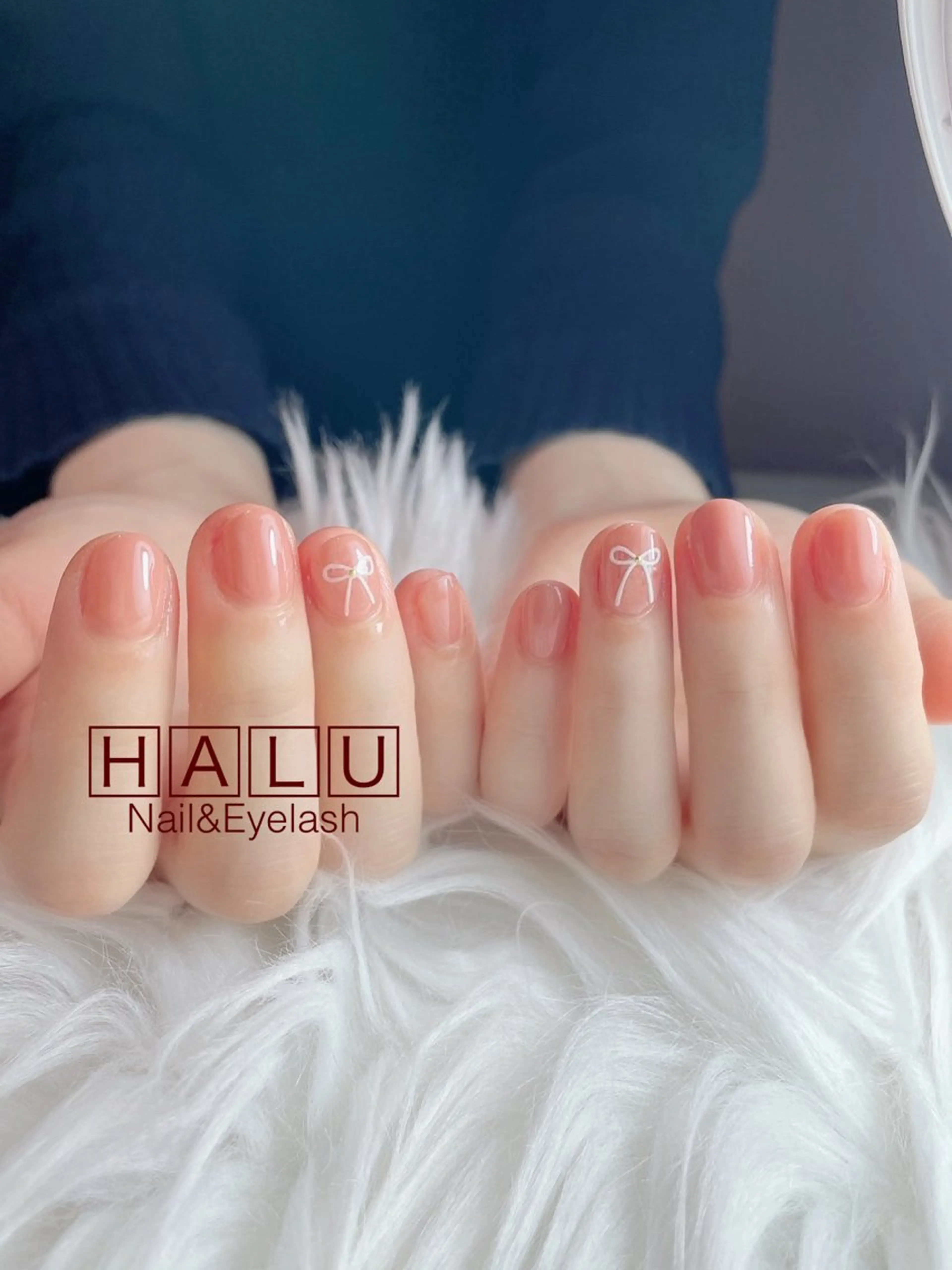 ネイル リボン HALU ハルのネイルデザイン