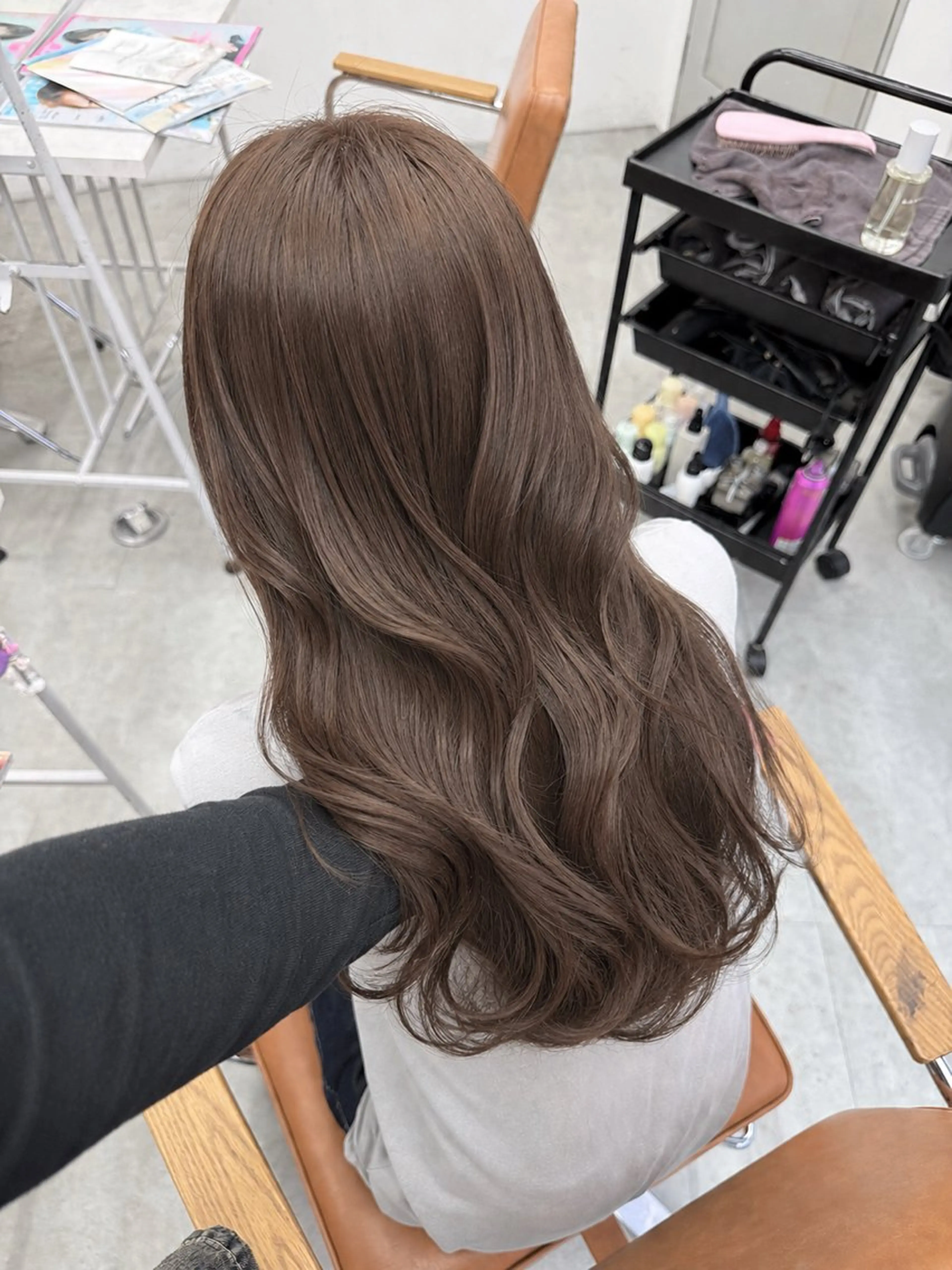 ロング ヘアカラー 艶カラー/髪質改善 サラサ💟のヘアスタイル
