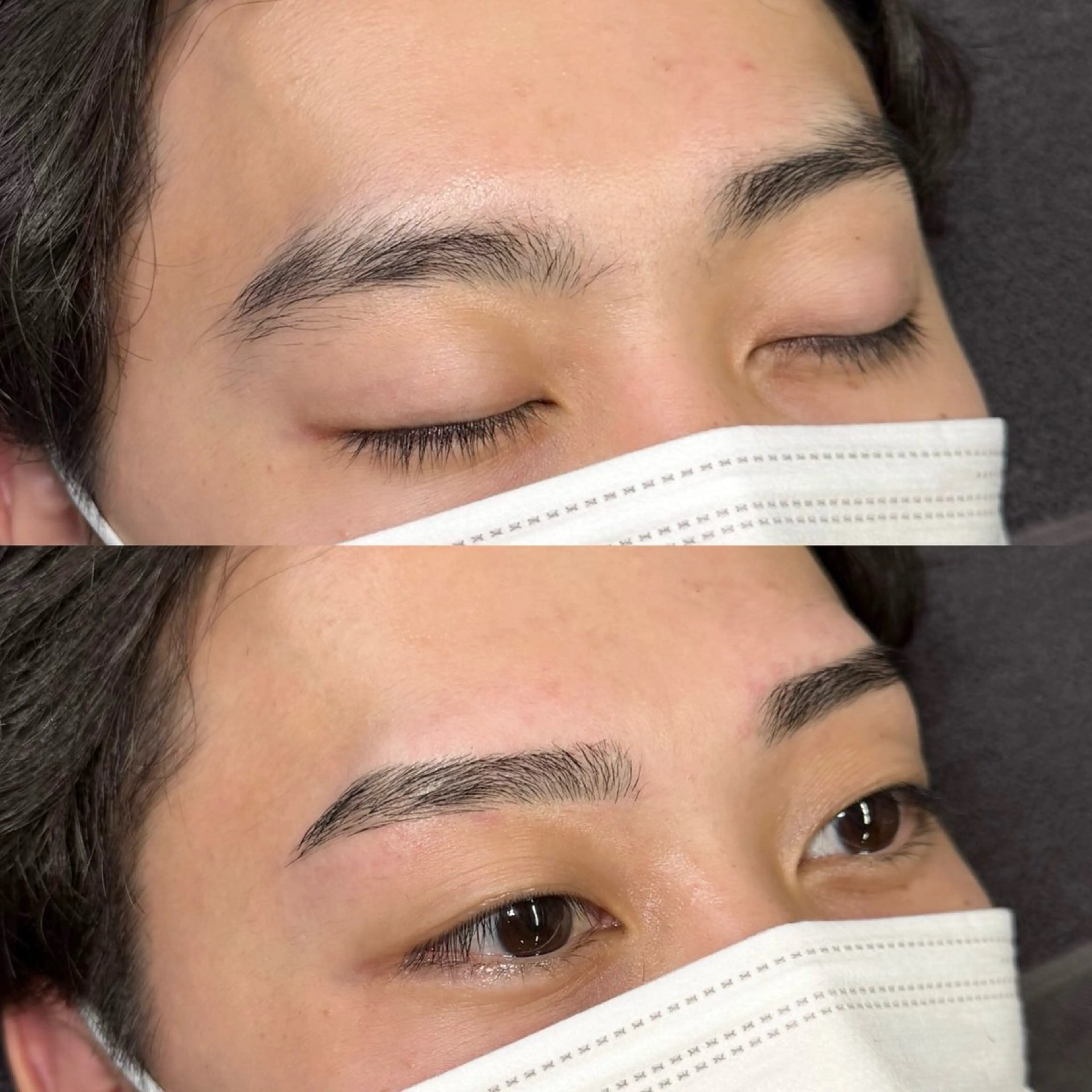 ※Jr.スタイリストが担当※《練習モデル様メニュー》メンズ眉毛ワックス✨（毛抜き、カット込み）の写真