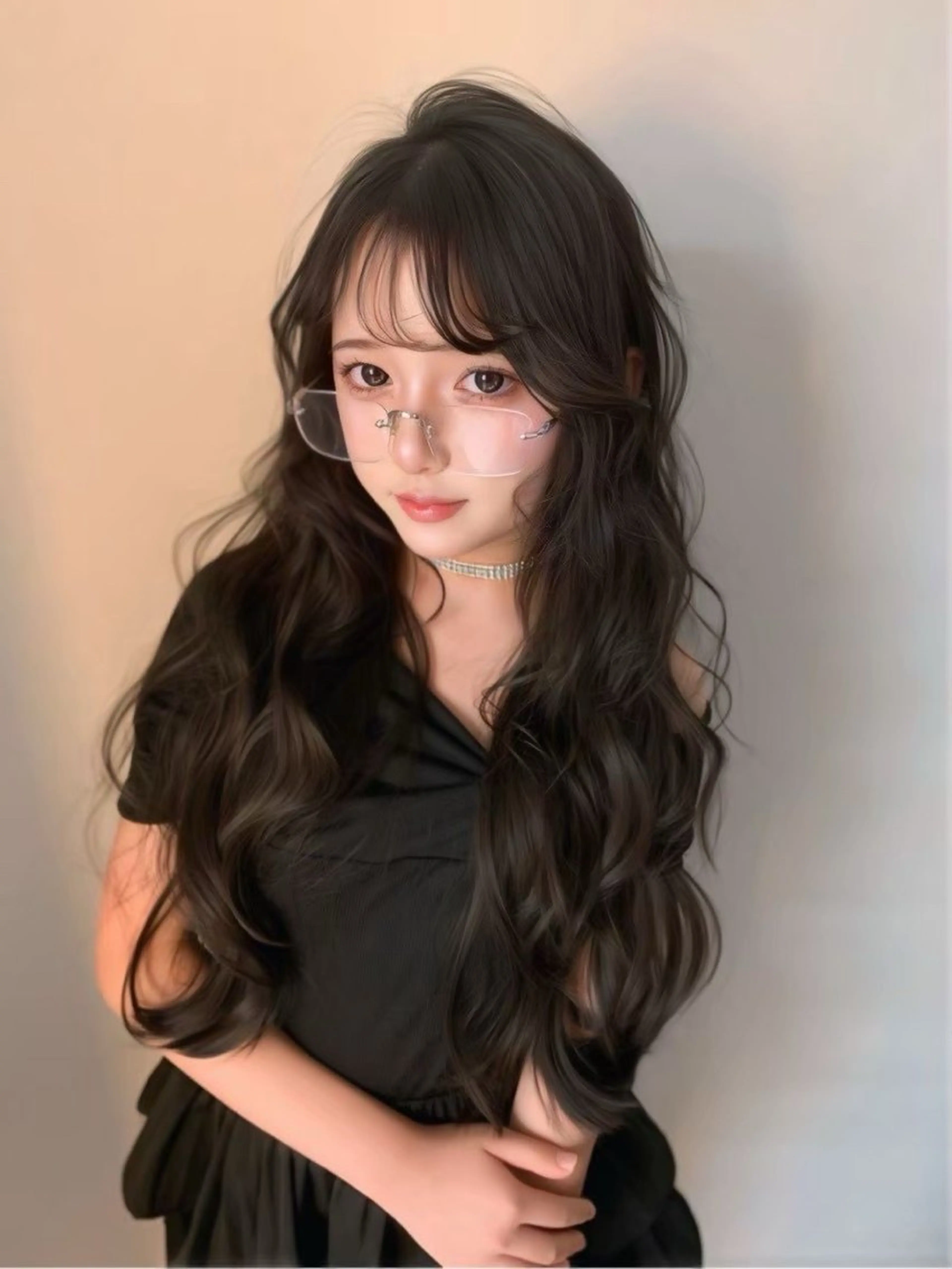 ロング トリートメント みゅう／韓国：網紅： トレンドヘアのヘアスタイル