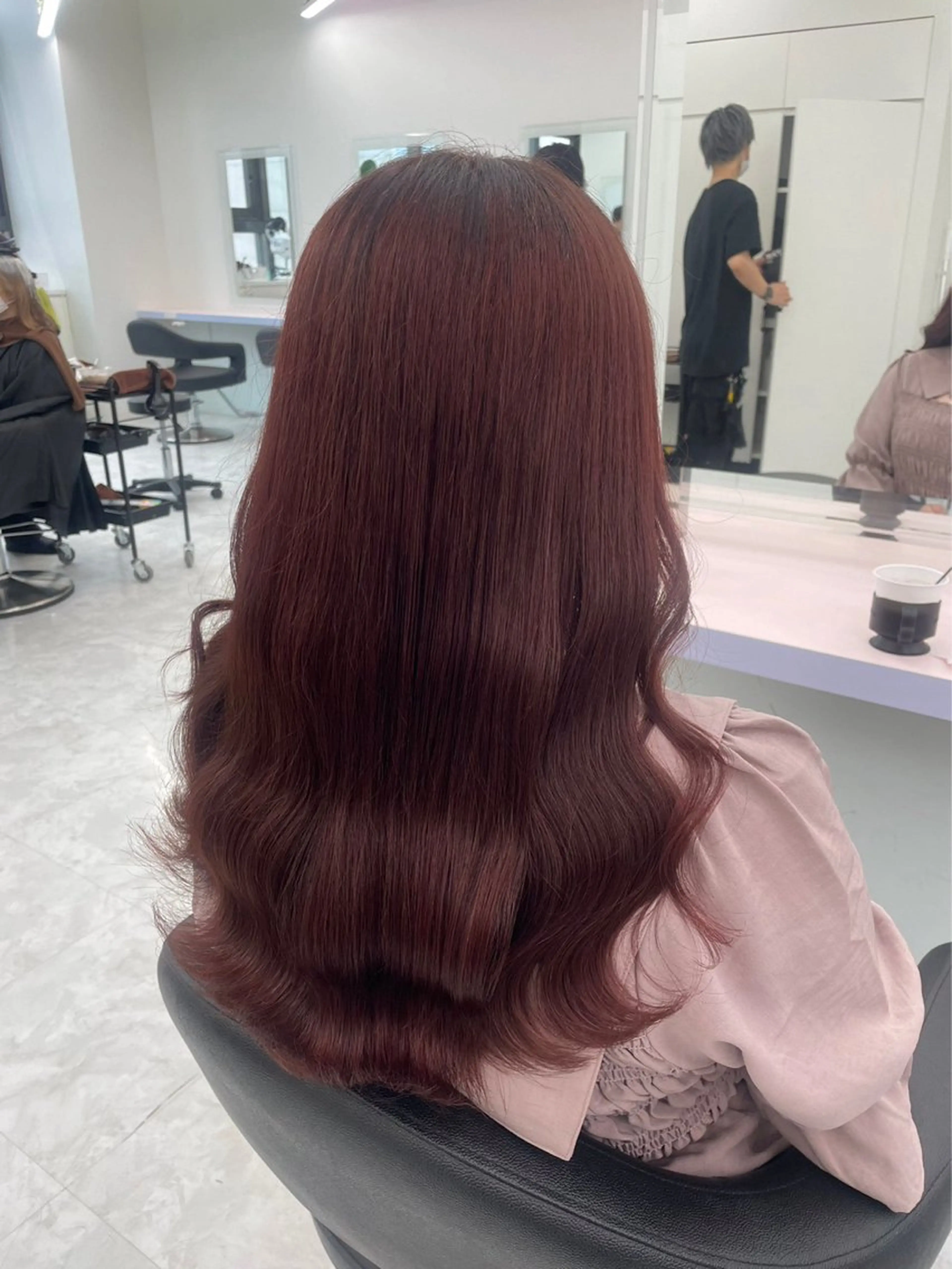 ロング カラー パーマ ヘアアレンジ メンズ 🤍透明感カラー🤍 似合わせ🤍AINEのヘアスタイル