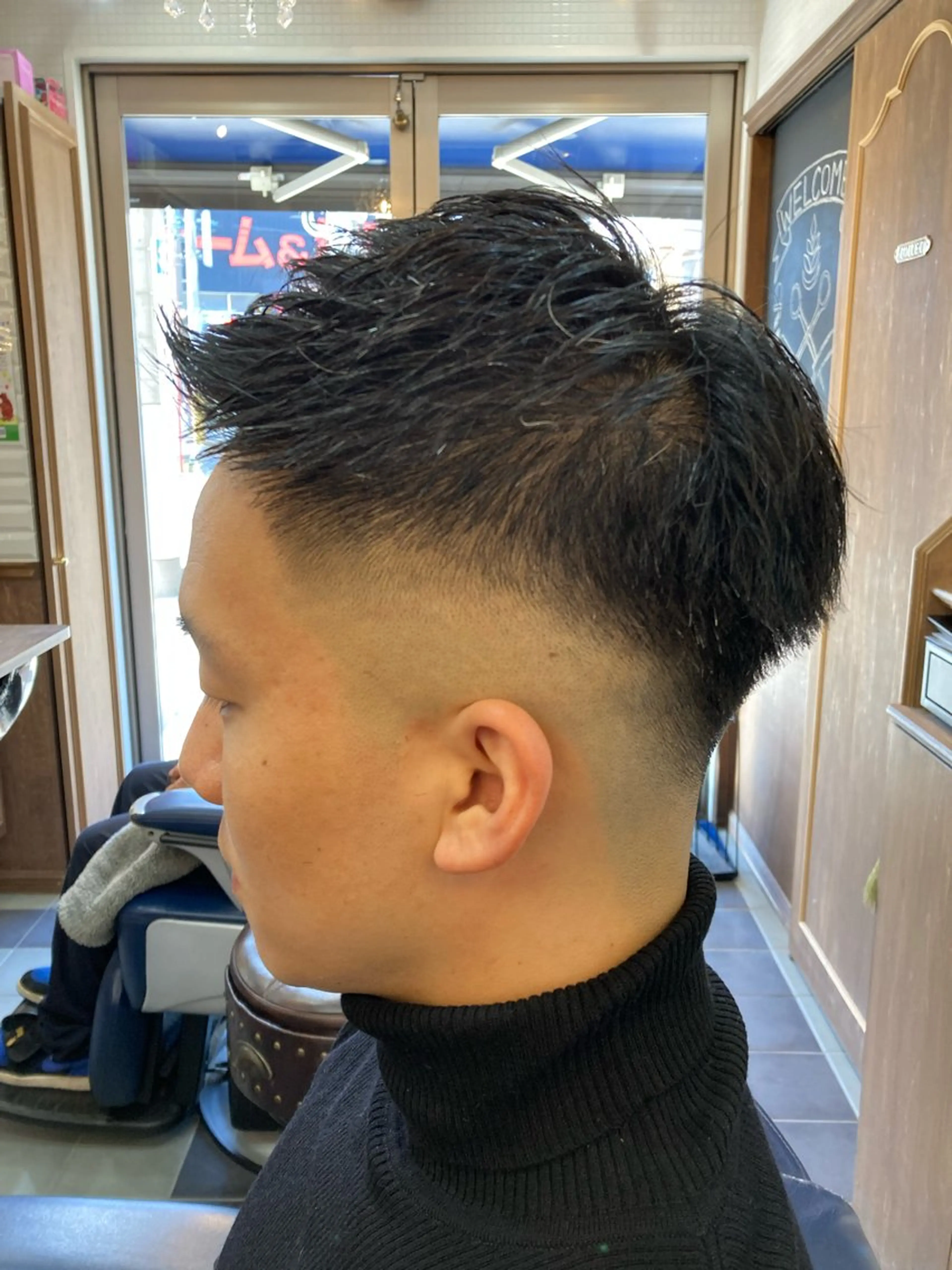 メンズ フェードカット スキンフェード ルピナス中田店長 山口大地のヘアスタイル