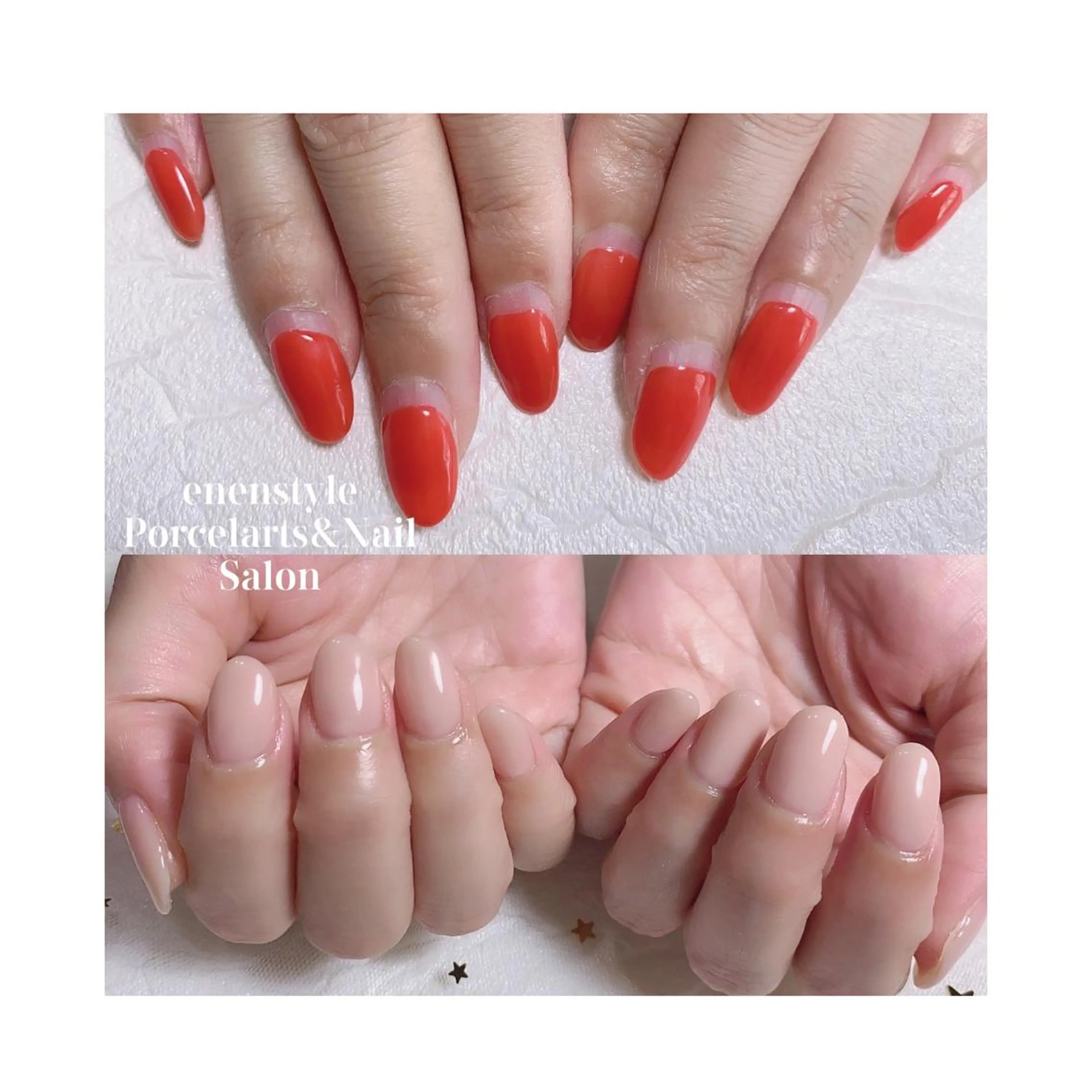 ミディアム ネイル ジェルネイル ニュアンスネイル オフィスネイル ワンカラーネイル パラジェル 👑enen style👑のネイルデザイン