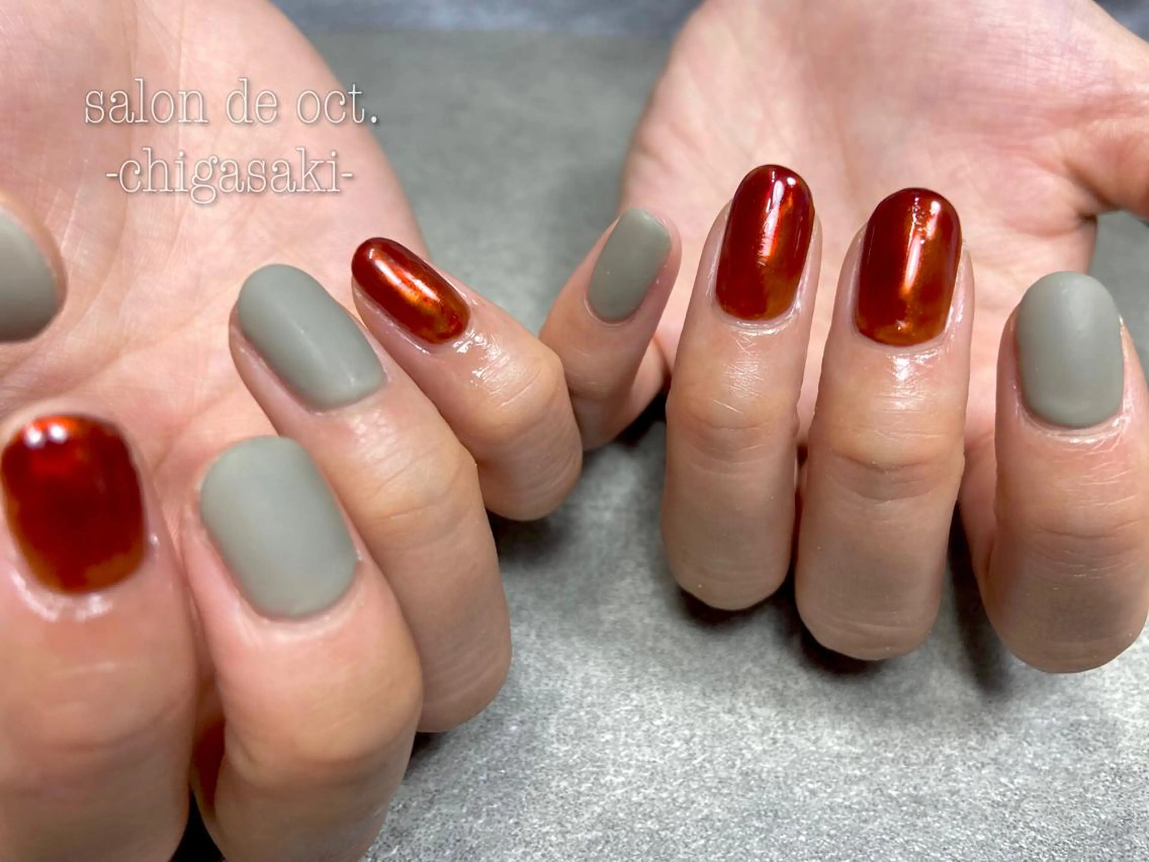 ネイル 氷ネイル・うるうるネイル マットネイル salon de oct.のネイルデザイン