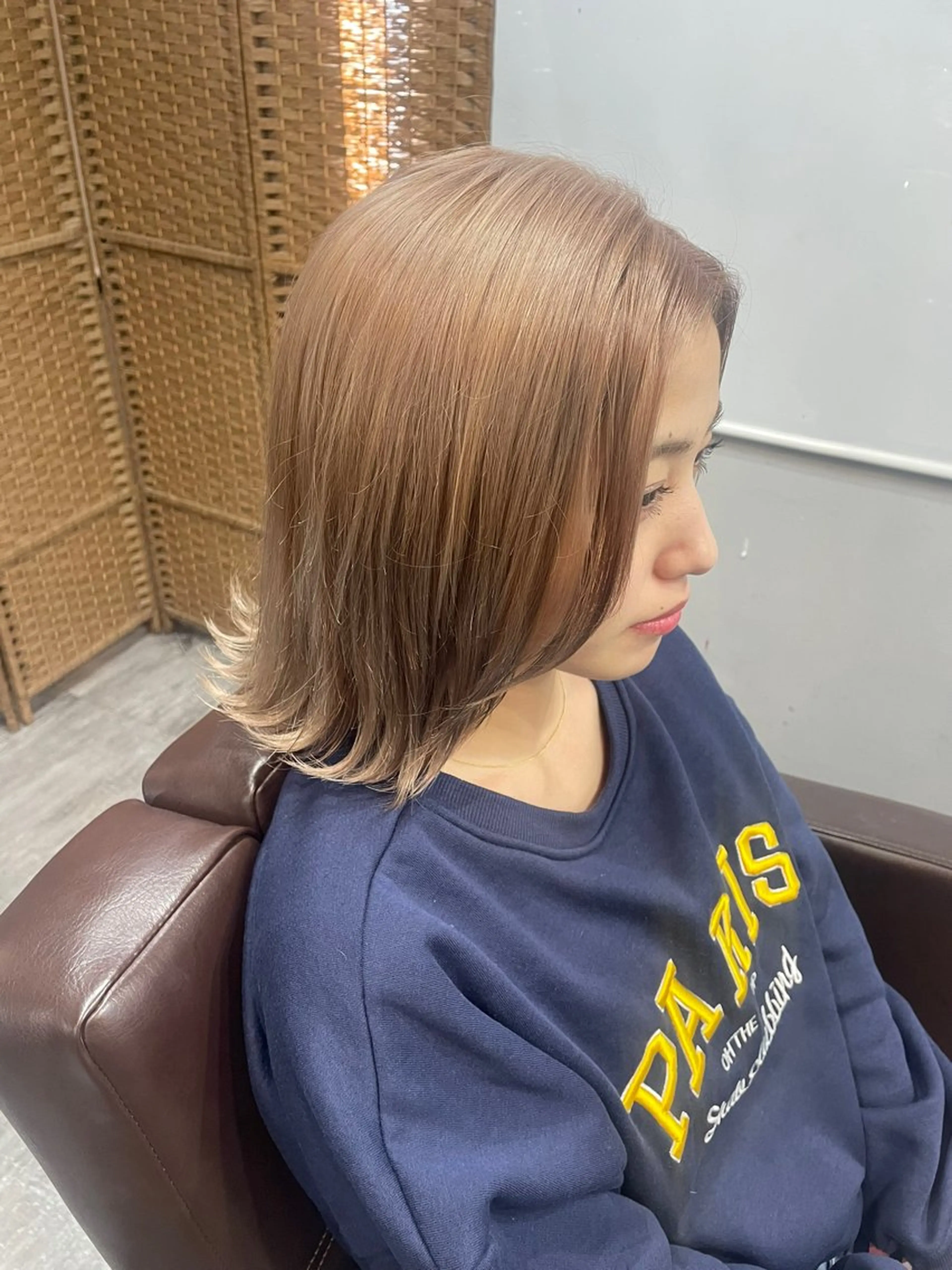 ミディアム ヘアカラー トリートメント 空きあり💛 miho  大国町のヘアスタイル
