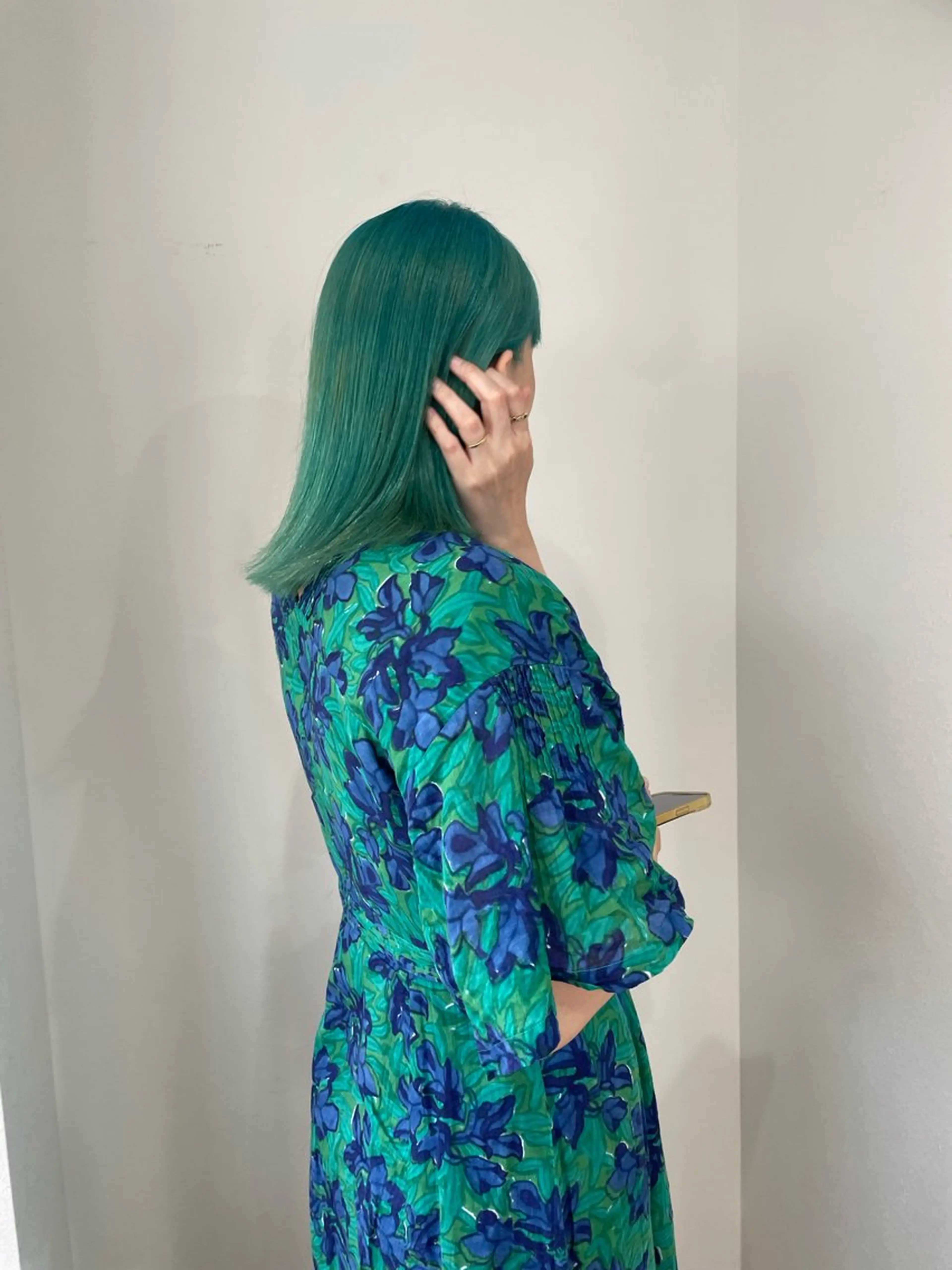 ミディアム カラー ブリーチ 高田 翔平のヘアスタイル