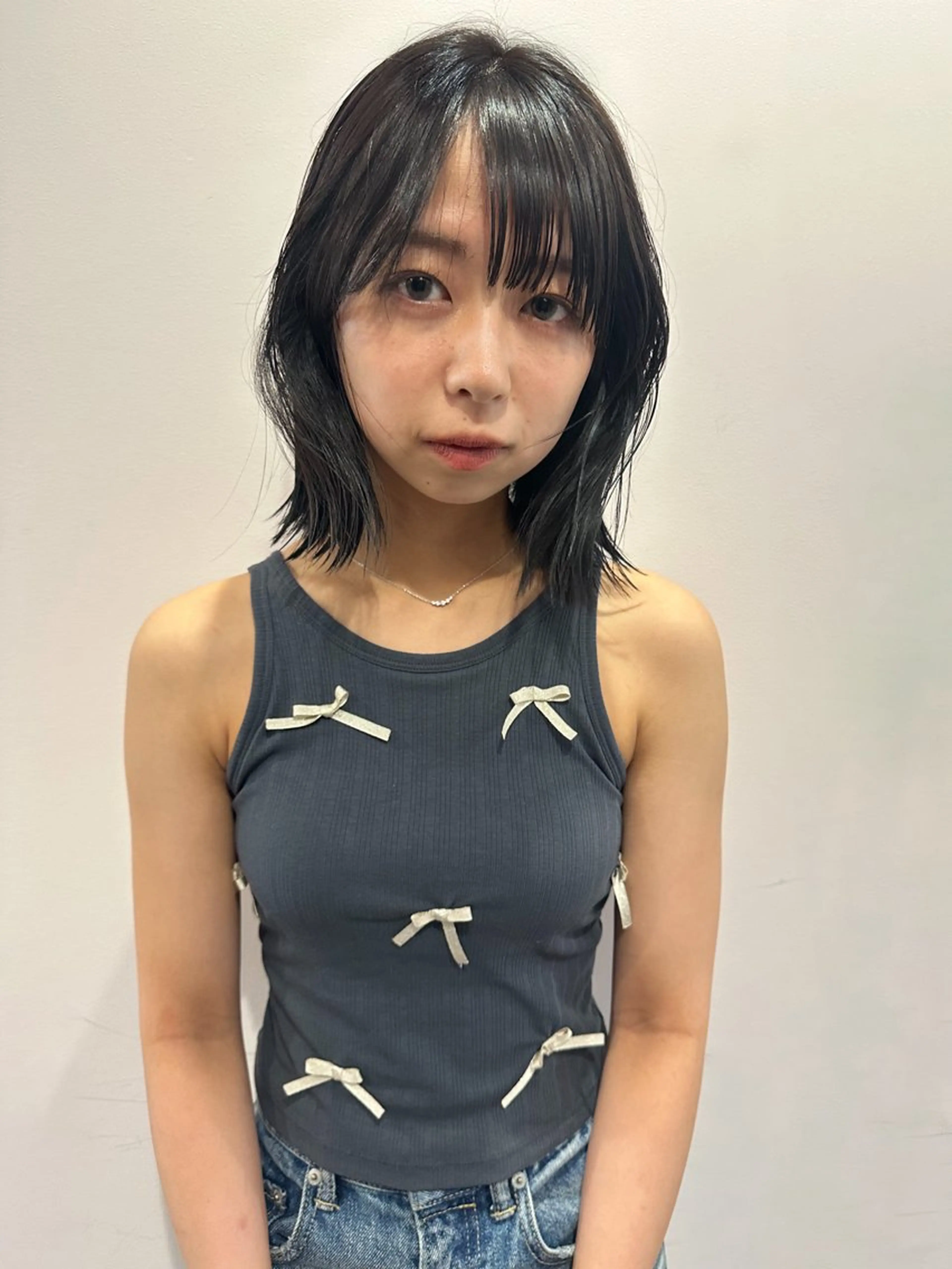 ミディアム カラー myu 🐈‍⬛のヘアスタイル