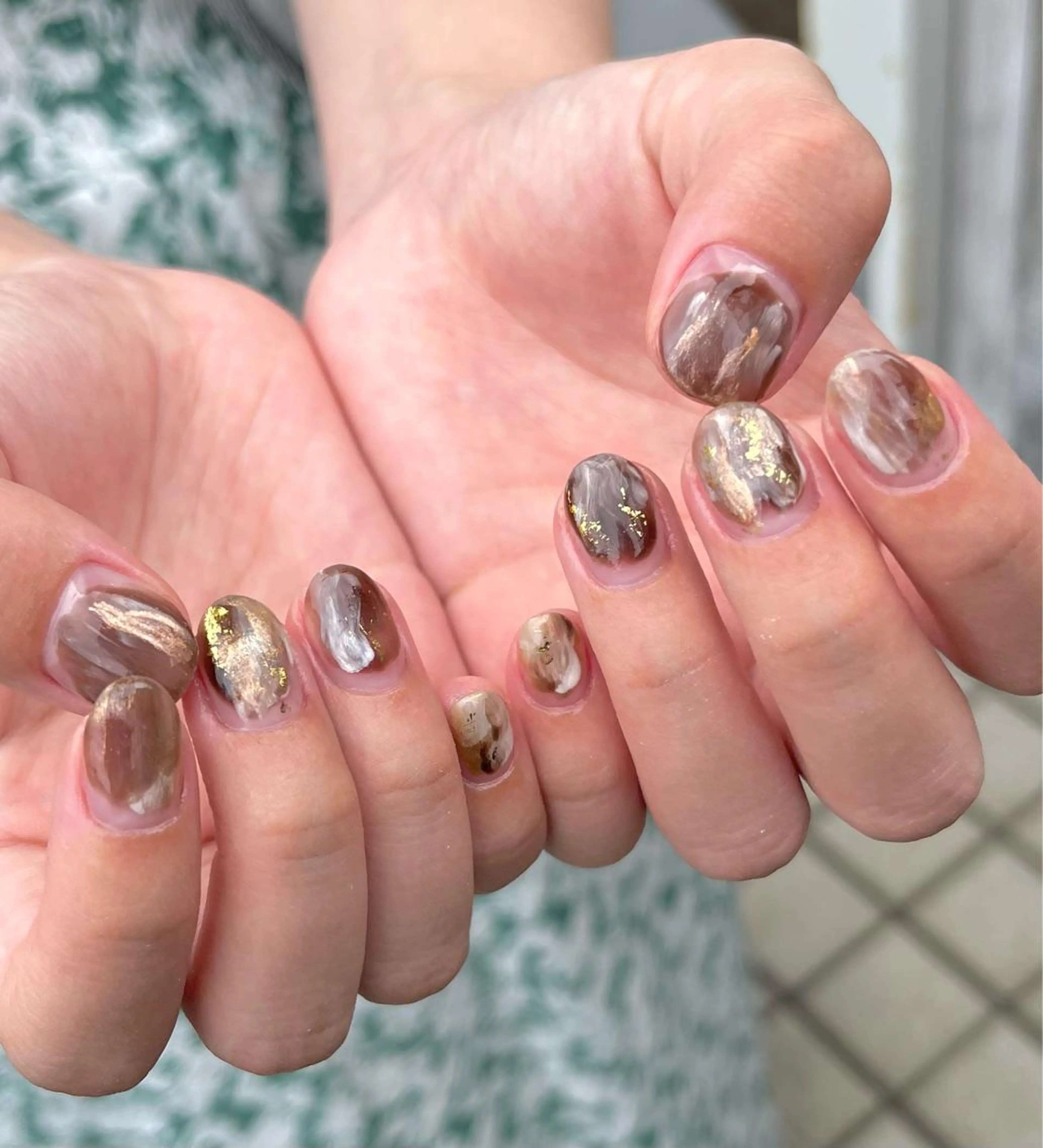 ネイル ニュアンスネイル ハンドネイル Para Sol nail　Maoのネイルデザイン