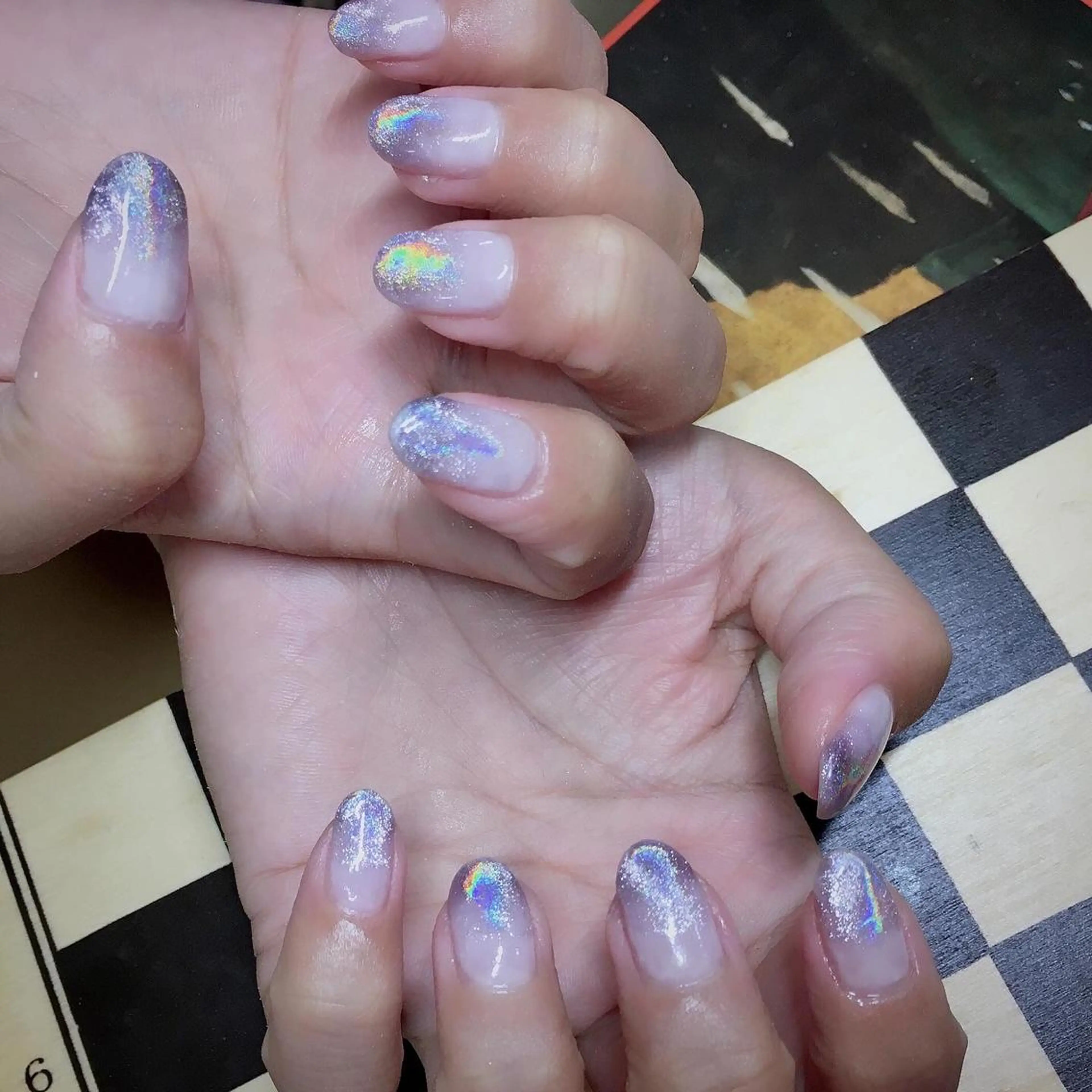 ネイル グラデーション マグネットネイル Laki nail MAYUのネイルデザイン