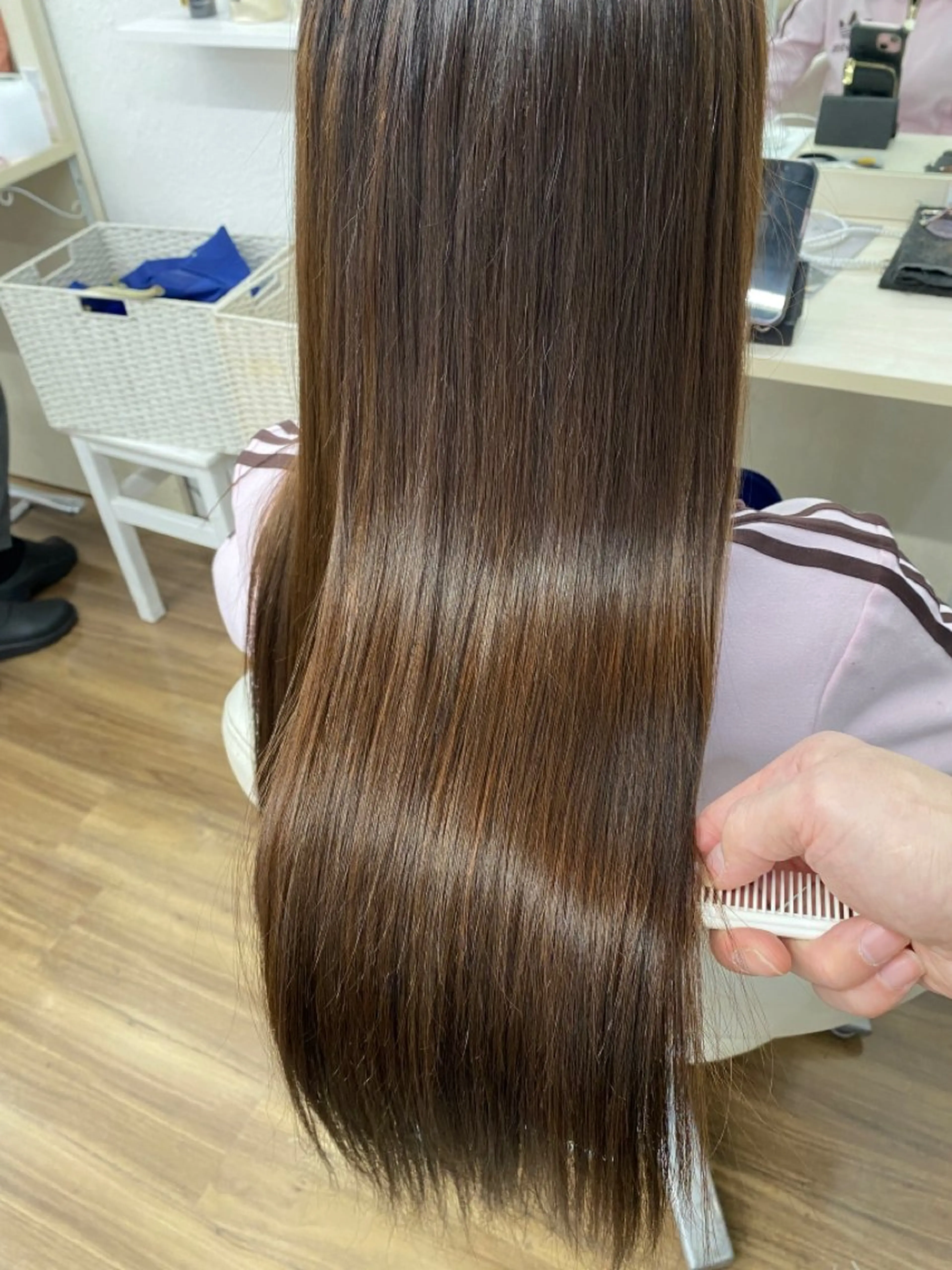 ロング カラー エクステ トリートメント カット ヘアカラー トリートメント ヘッドスパ GLOSS 心斎橋 山上のヘアスタイル