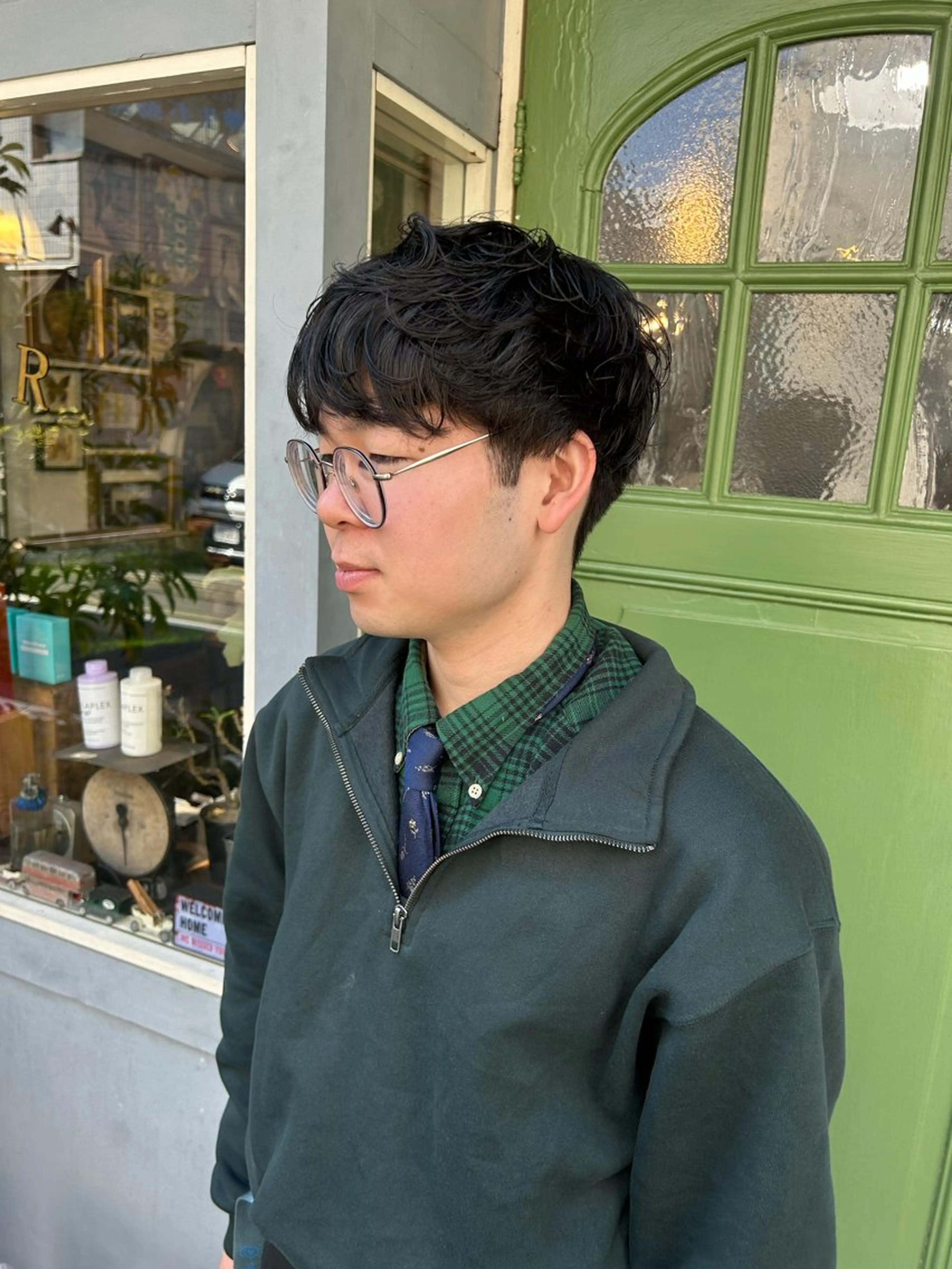 ショート パーマ メンズ メンズパーマ 清水千優/パーマ/透 明感カラー/メンズのヘアスタイル