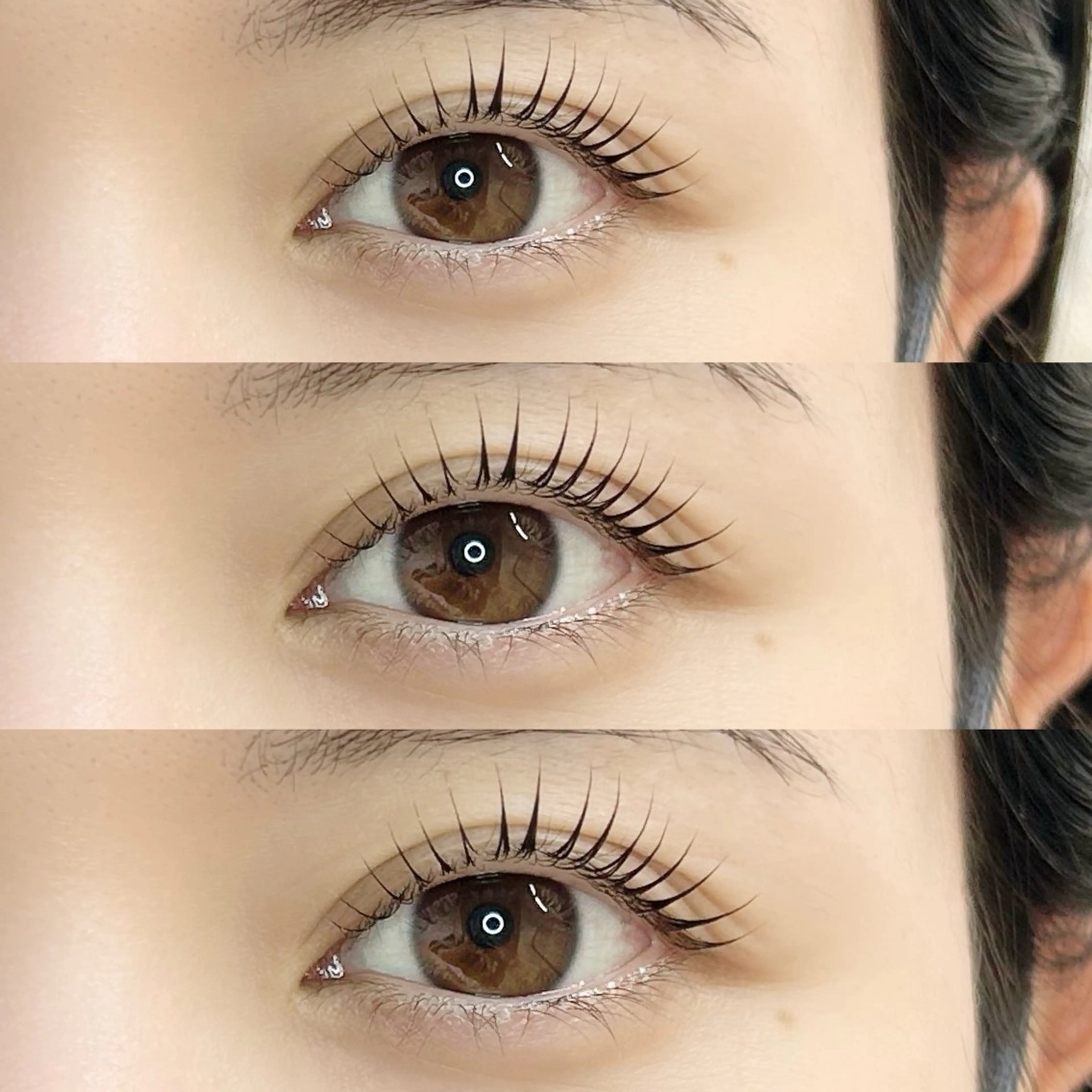 💎韓国式マスカラパーマ➕高濃度ケラチンtr💎ブラックトリートメント使用で艶々まつ毛に💫の写真