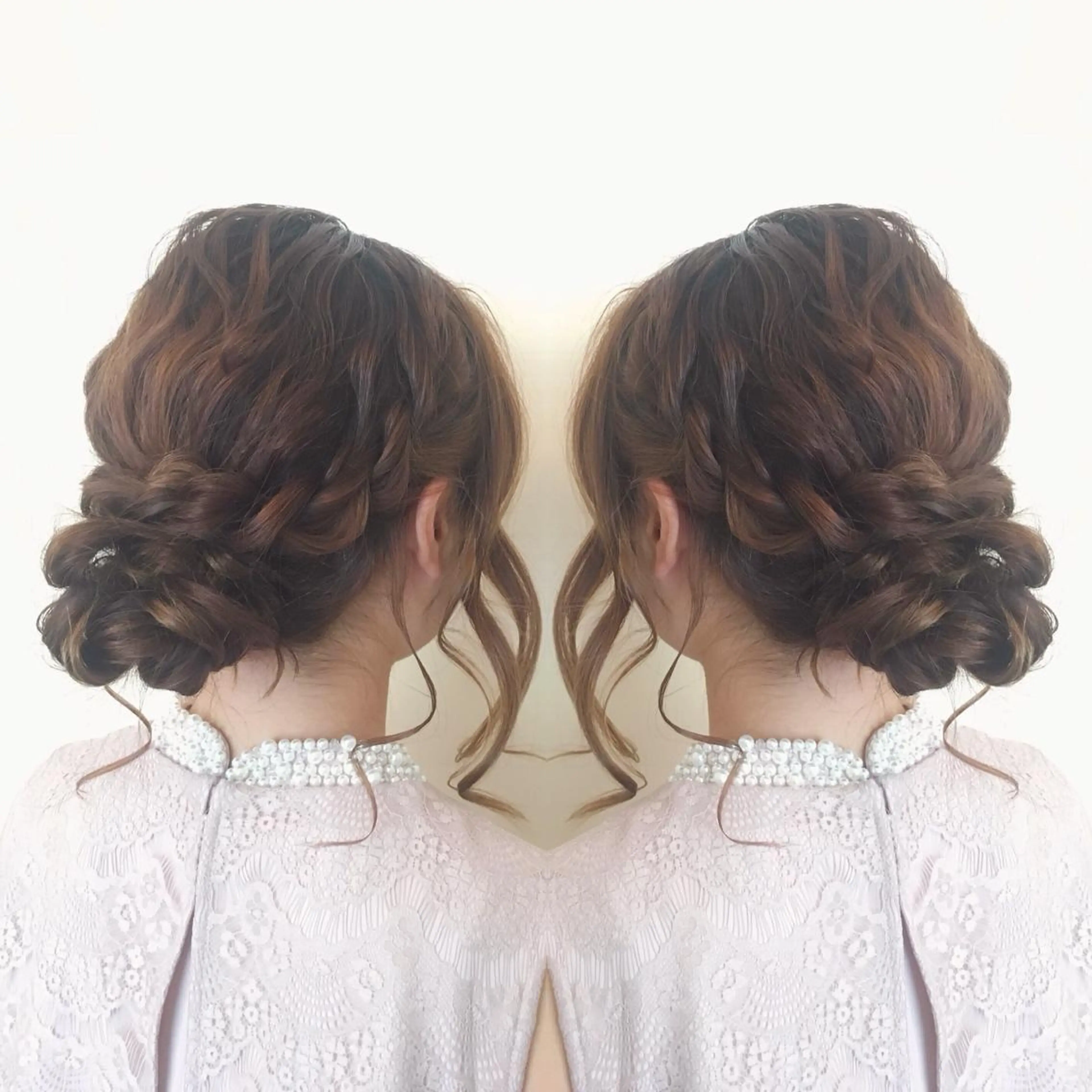 ミディアム ヘアアレンジ ヘアセット SALON DE KIKUCHI 本店所属・菊池 栄里奈のヘアスタイル