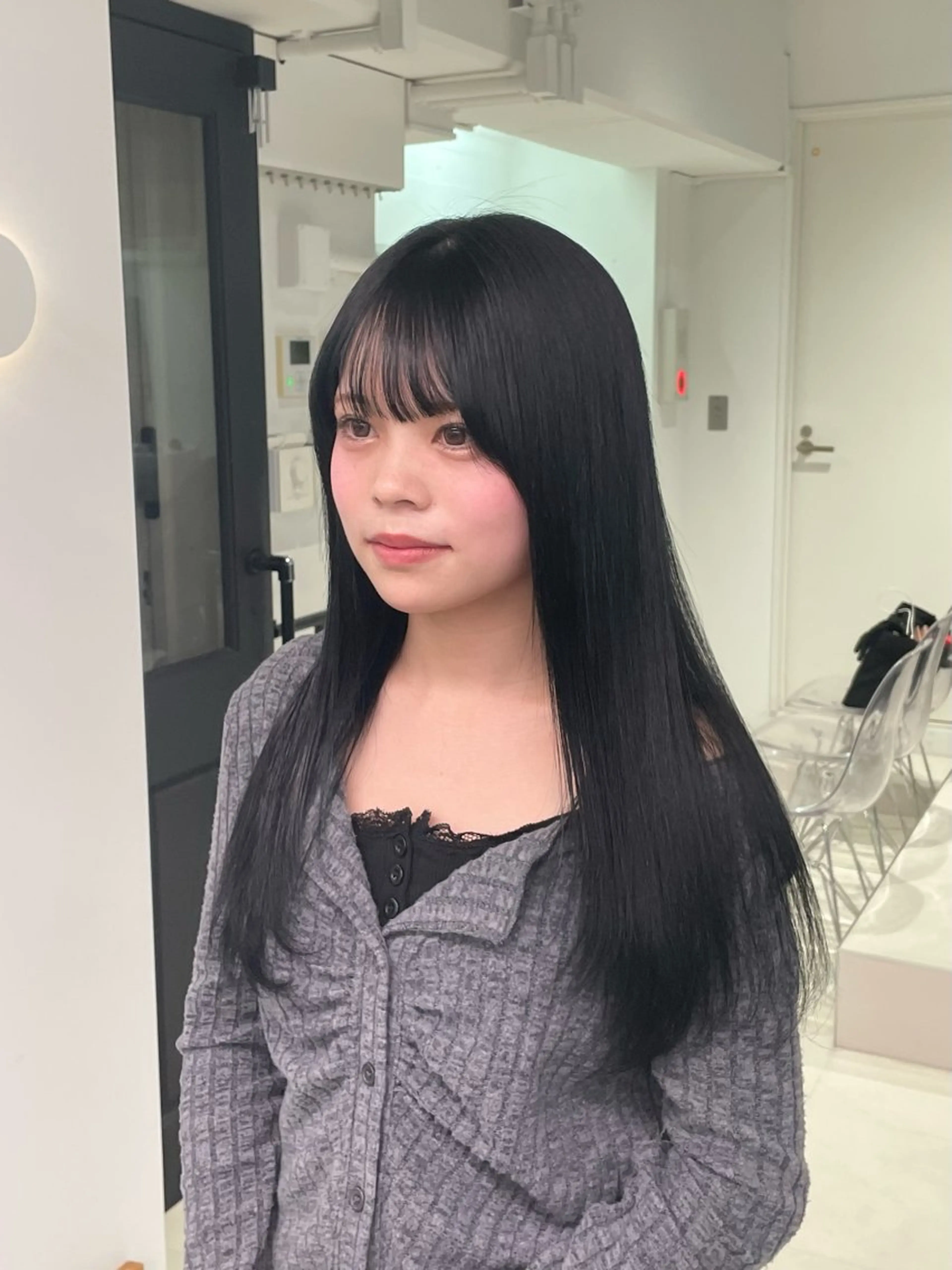 ロング カラー 透明感カラー ヘアカラー とば みゆうのヘアスタイル