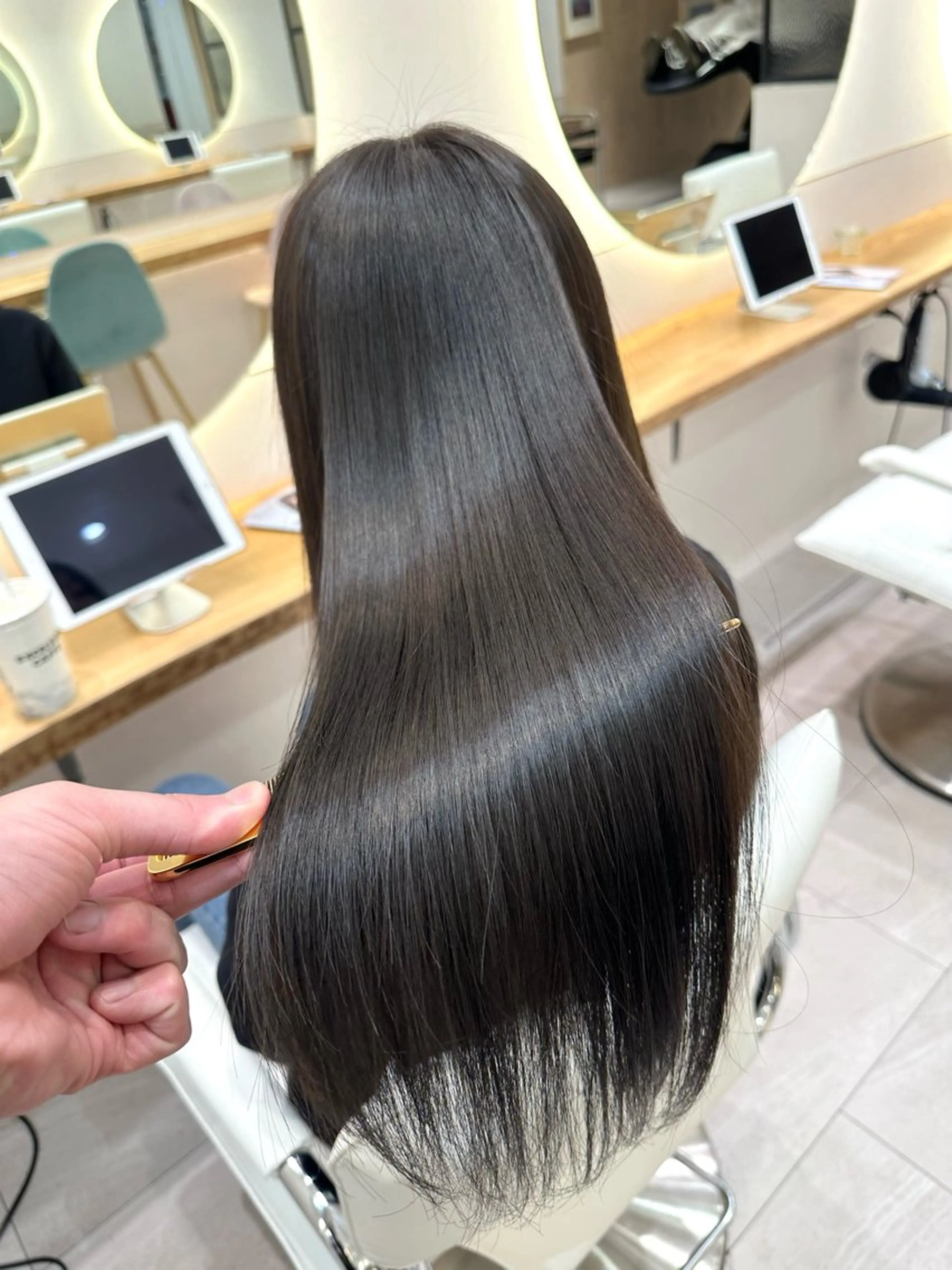 ロング カラー カット トリートメント 新宿/髪質改善/ボブ 韓国レイヤー大重聖斗のヘアスタイル