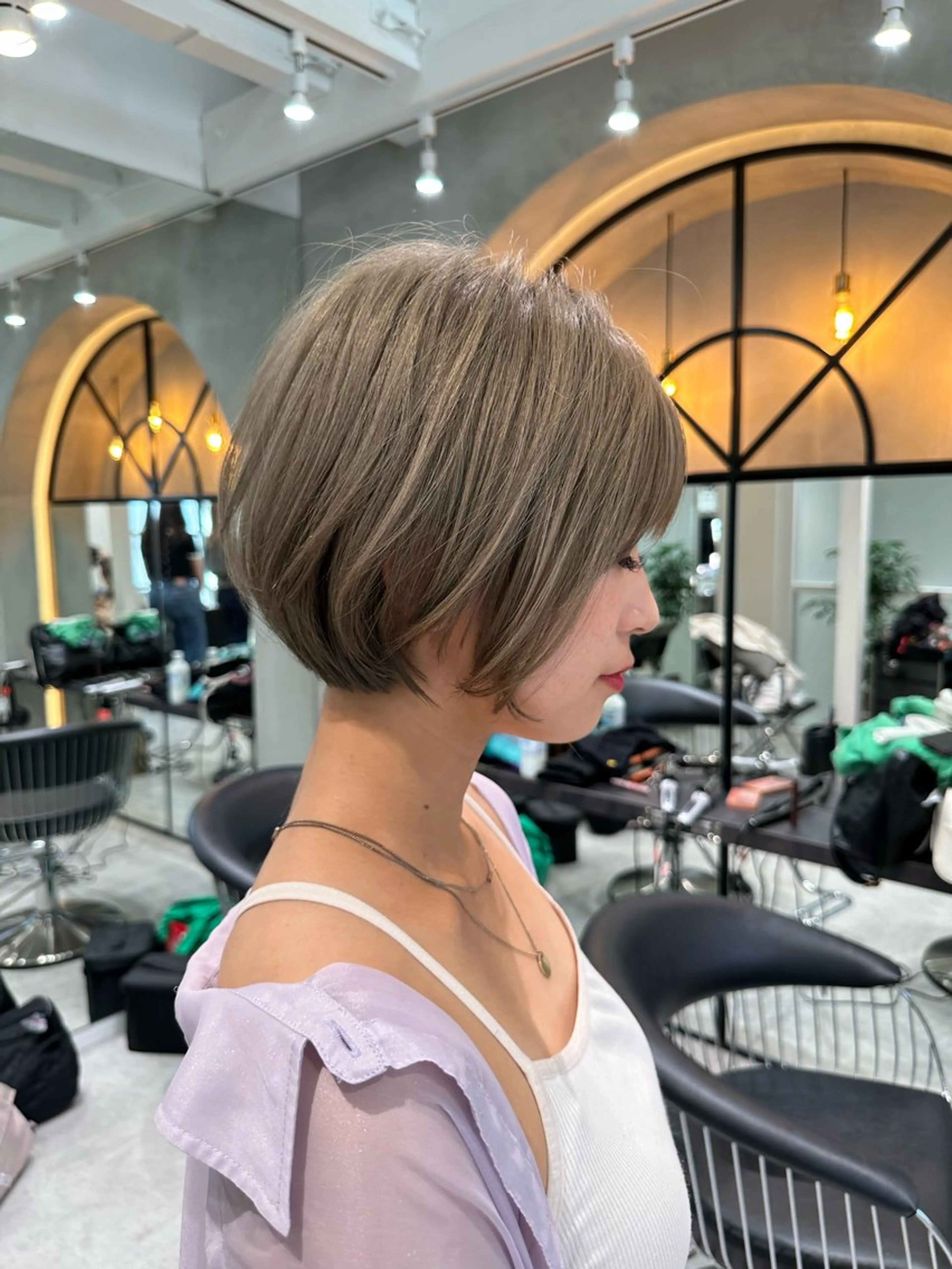 ショート ショートヘア カット ヘアカラー トリートメント ヘッドスパ taiga レイヤー /髪質改善/矯正🌈のヘアスタイル