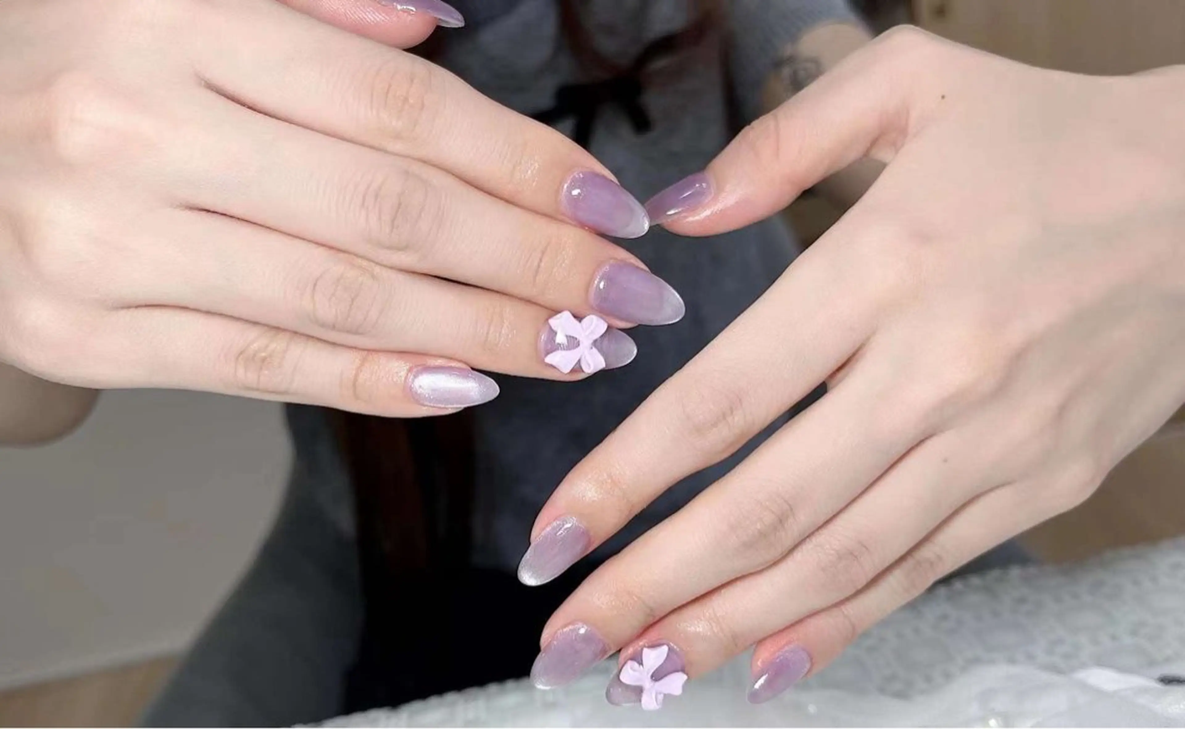 ネイル ハンドネイル ネイルサロンAiri 長さ出し·シンプルのネイルデザイン