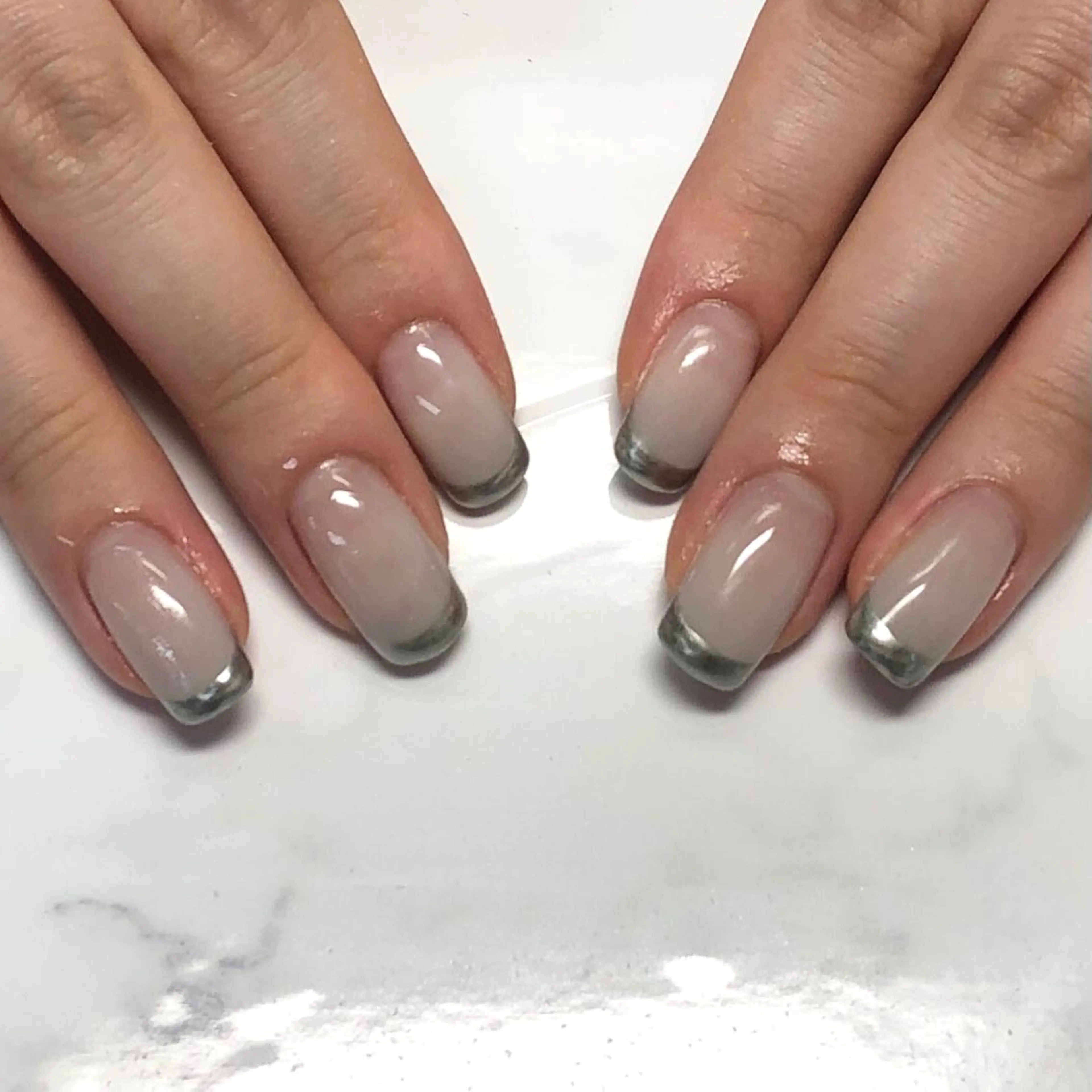 ネイル フレンチネイル グラデーション i'm nailのネイルデザイン