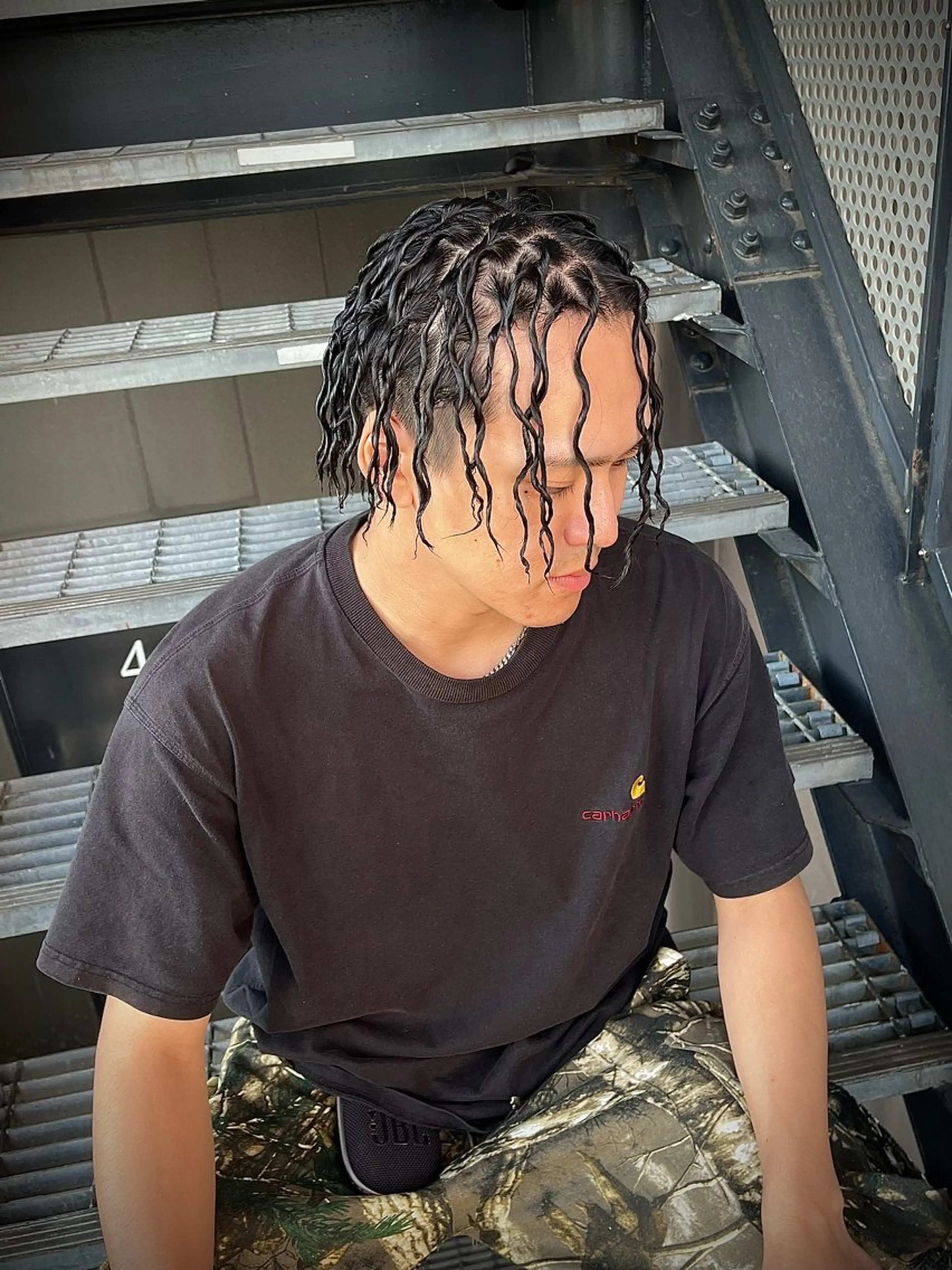 ミディアム パーマ メンズ 嵯峨 大地／パーマ／ ハード系／特殊系のヘアスタイル