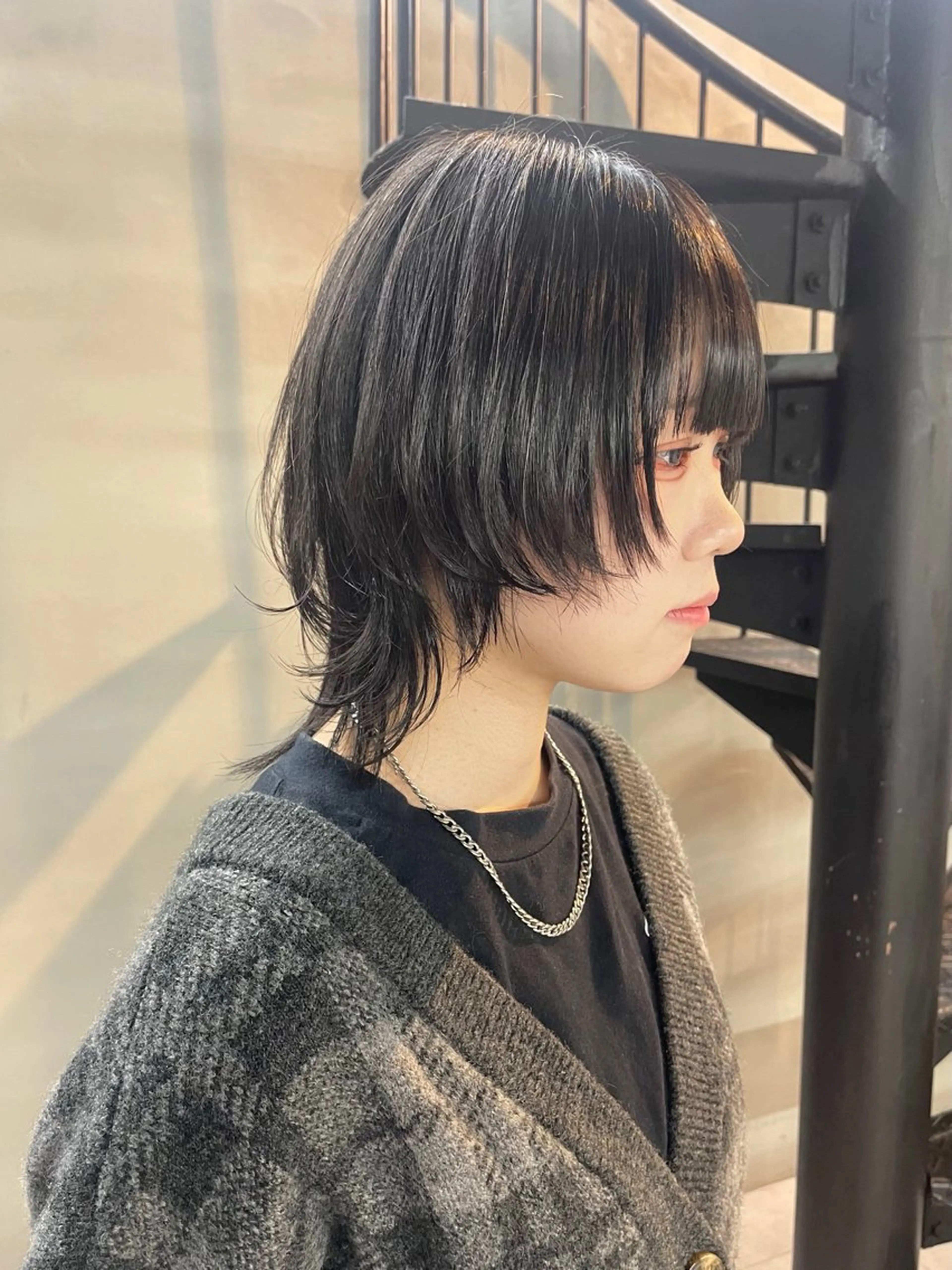 ショート 外ハネヘア ウルフカット カット 柏 ウルフ/レイヤー 田中佐和🐺のヘアスタイル