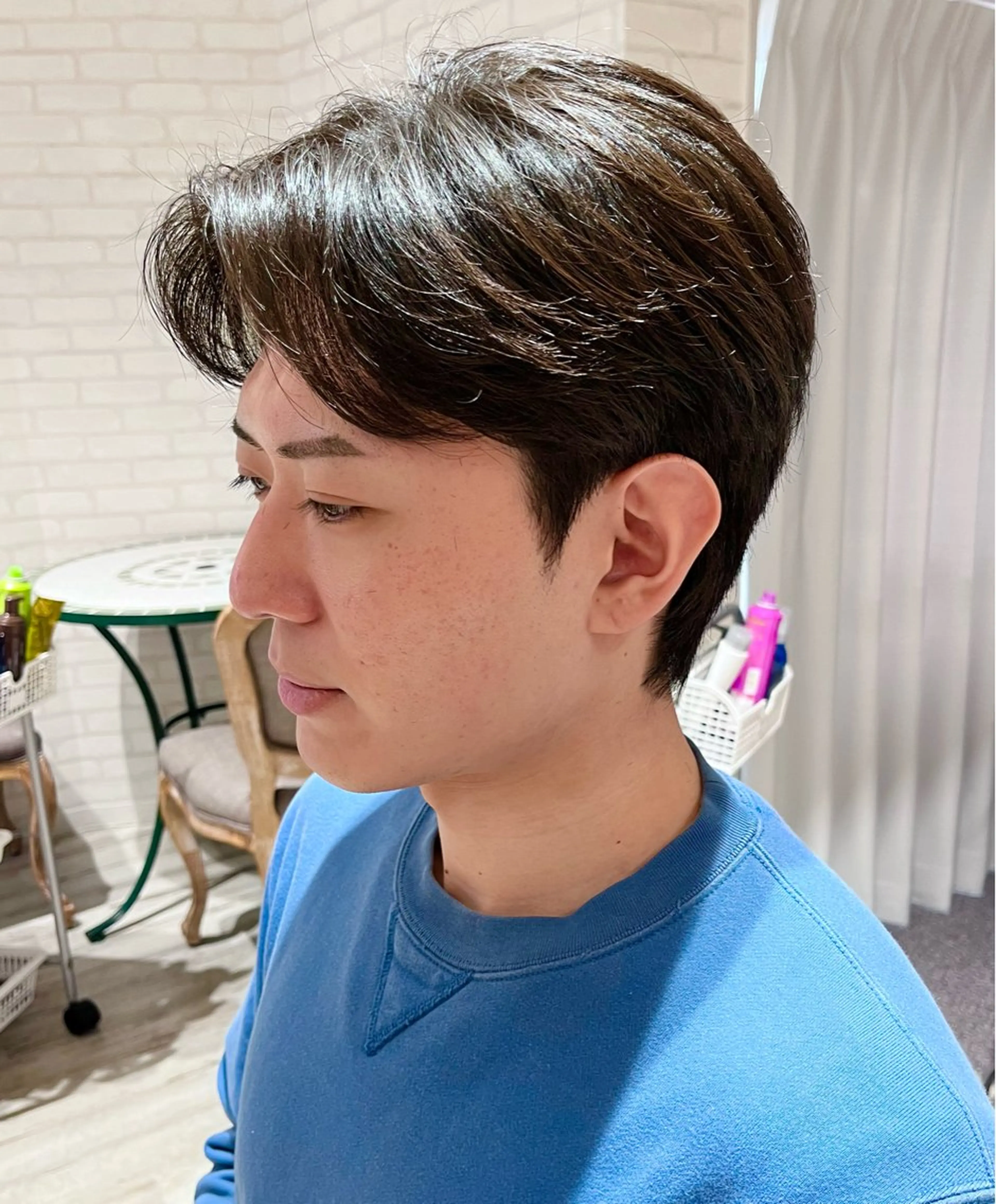 ショート メンズ カット パーマ abilita RIKIYAのヘアスタイル